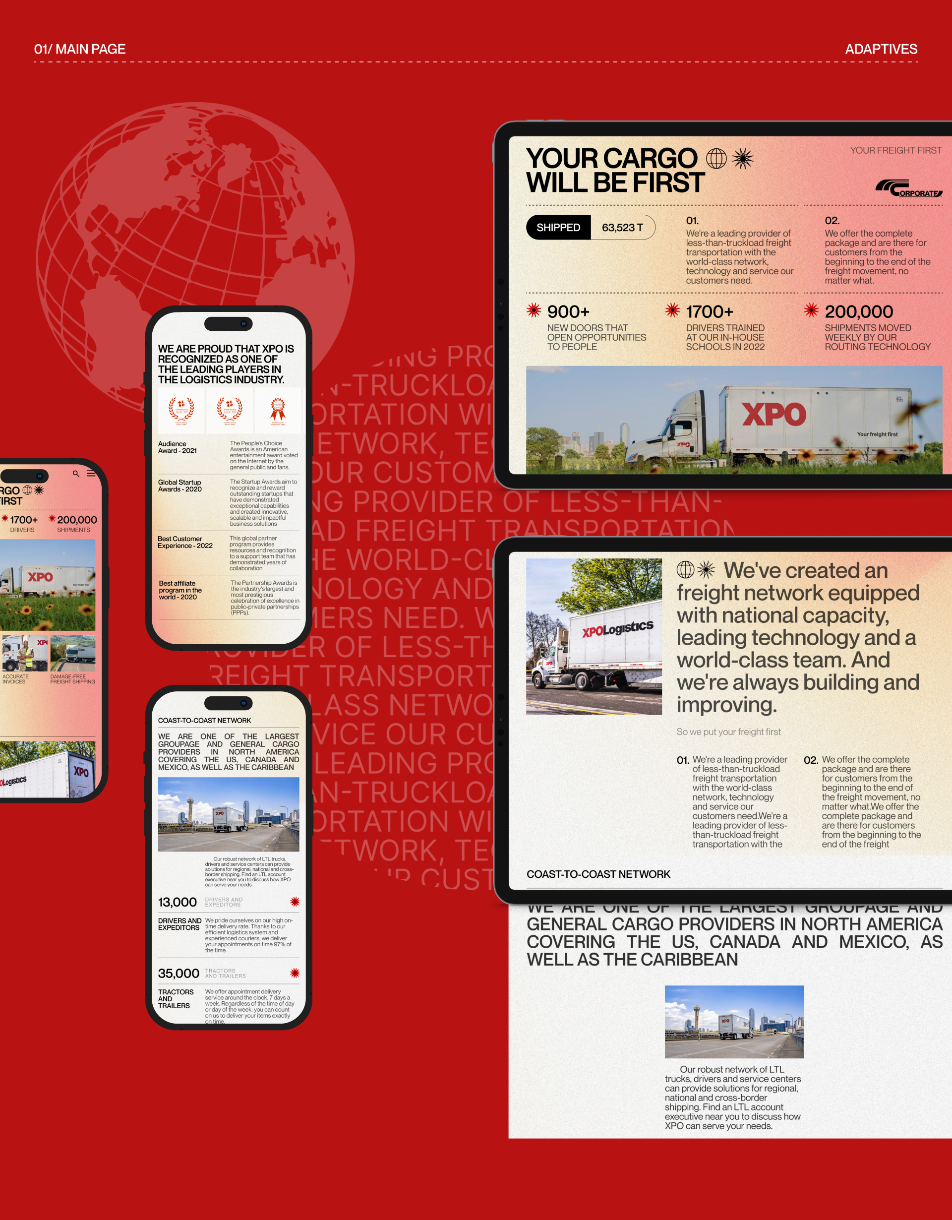 XPO│CORPORATE WEBSITE│REDESIGN — Изображение №2 — Интерфейсы на Dprofile