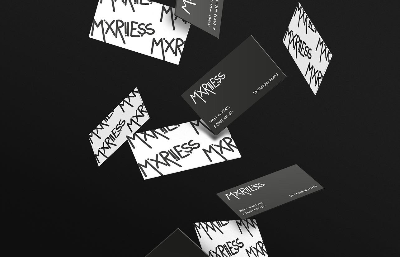 mxriiess identity — Изображение №5 — Брендинг, Графика на Dprofile