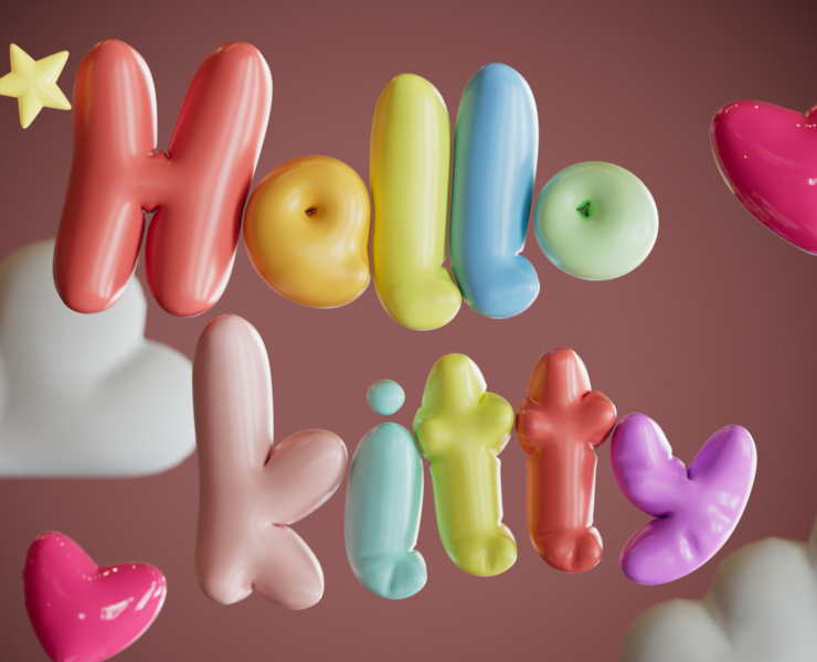 HELLO KITTY CASE — 3D, Анимация на Dprofile