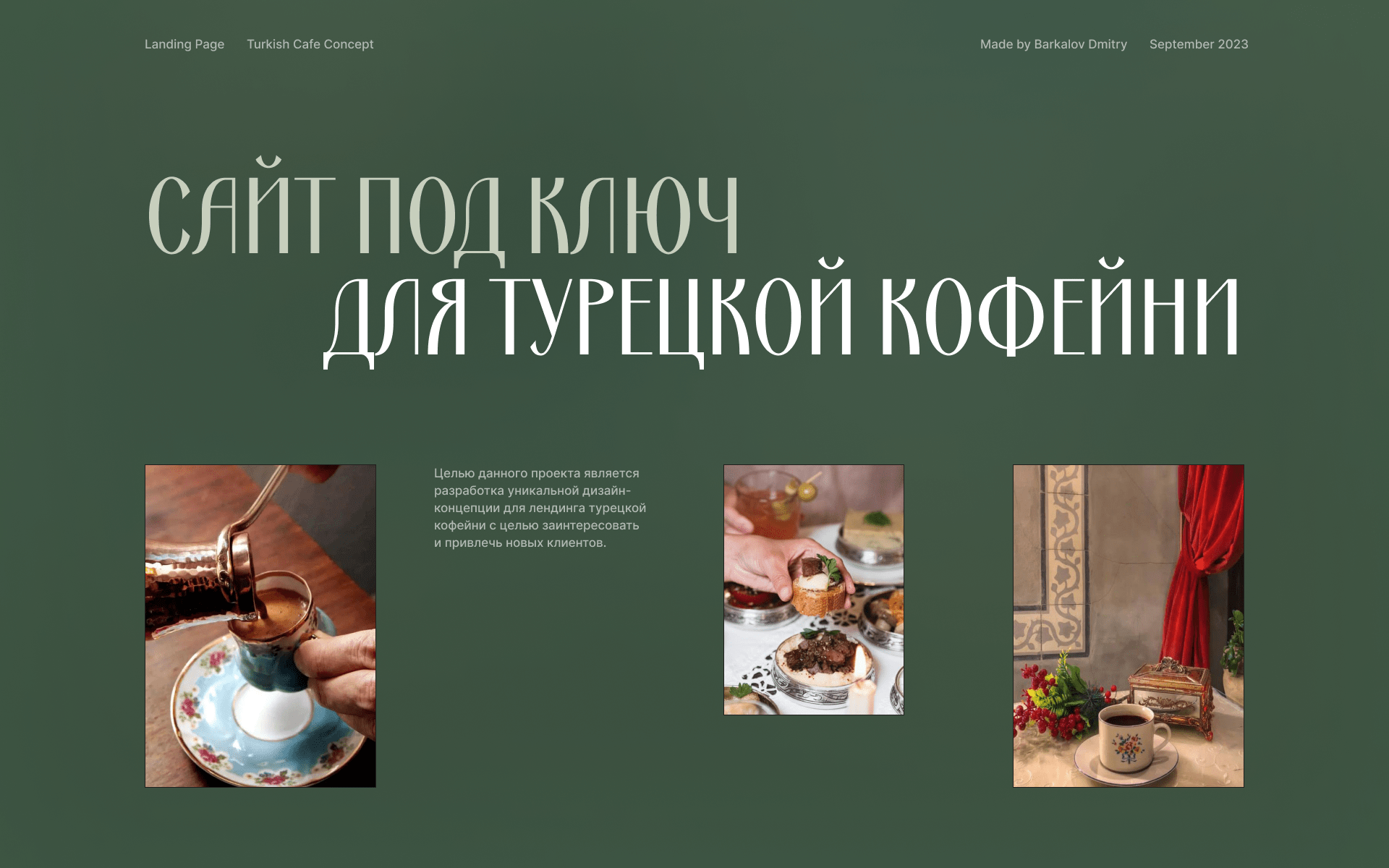 Turkish Brew. Co. — Изображение №1 — Интерфейсы на Dprofile