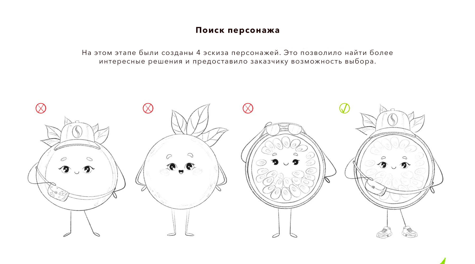 Бренд-персонаж для кафе "Маракуйя" — Изображение №3 — Брендинг, Иллюстрация на Dprofile