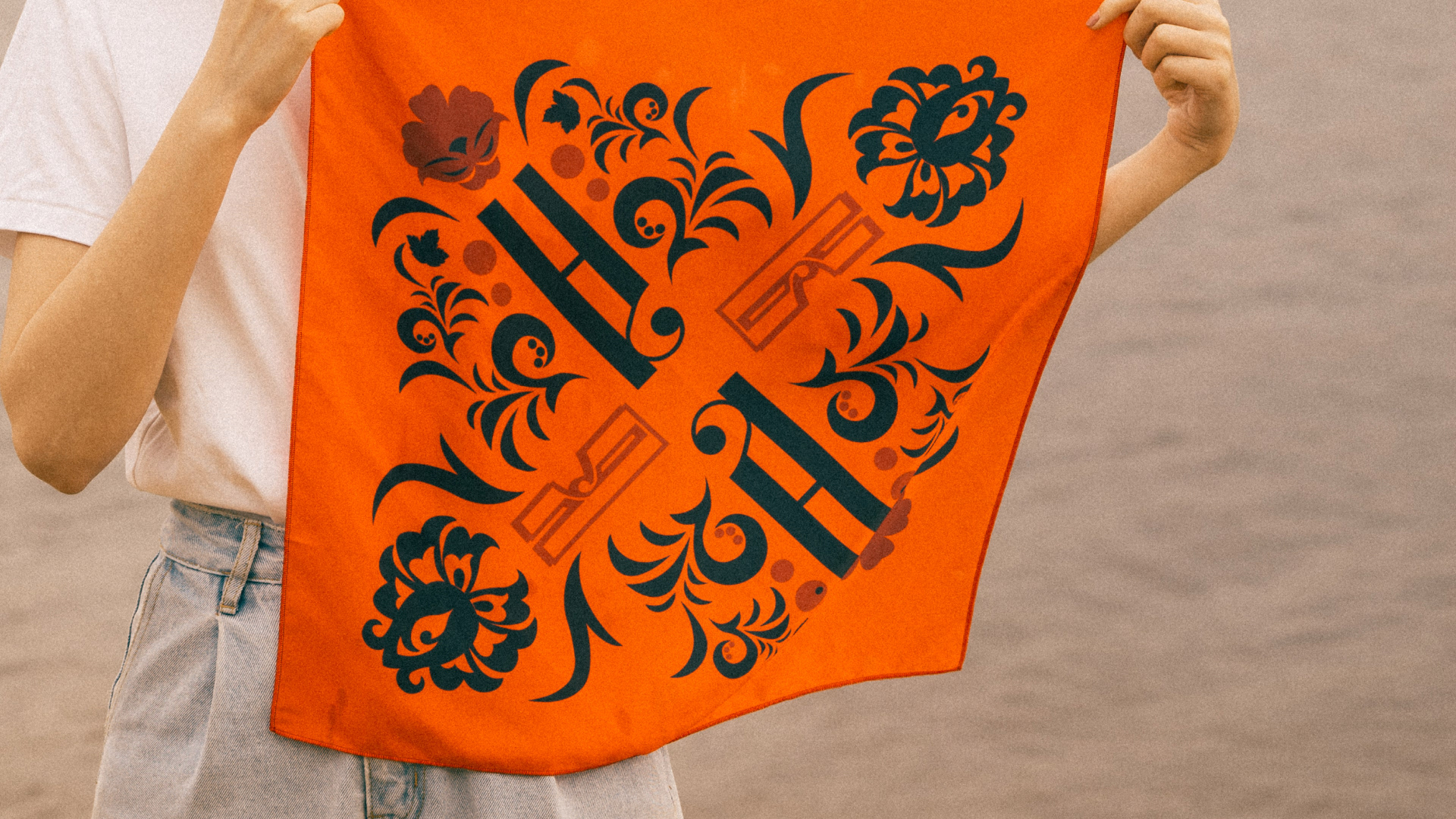 SLOVO. Silk scarf design — Изображение №9 — Графика на Dprofile
