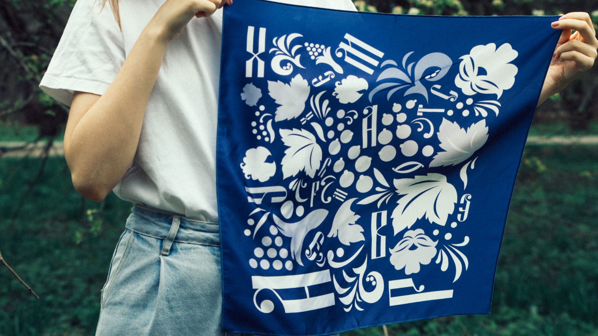 SLOVO. Silk scarf design — Изображение №5 — Графика на Dprofile