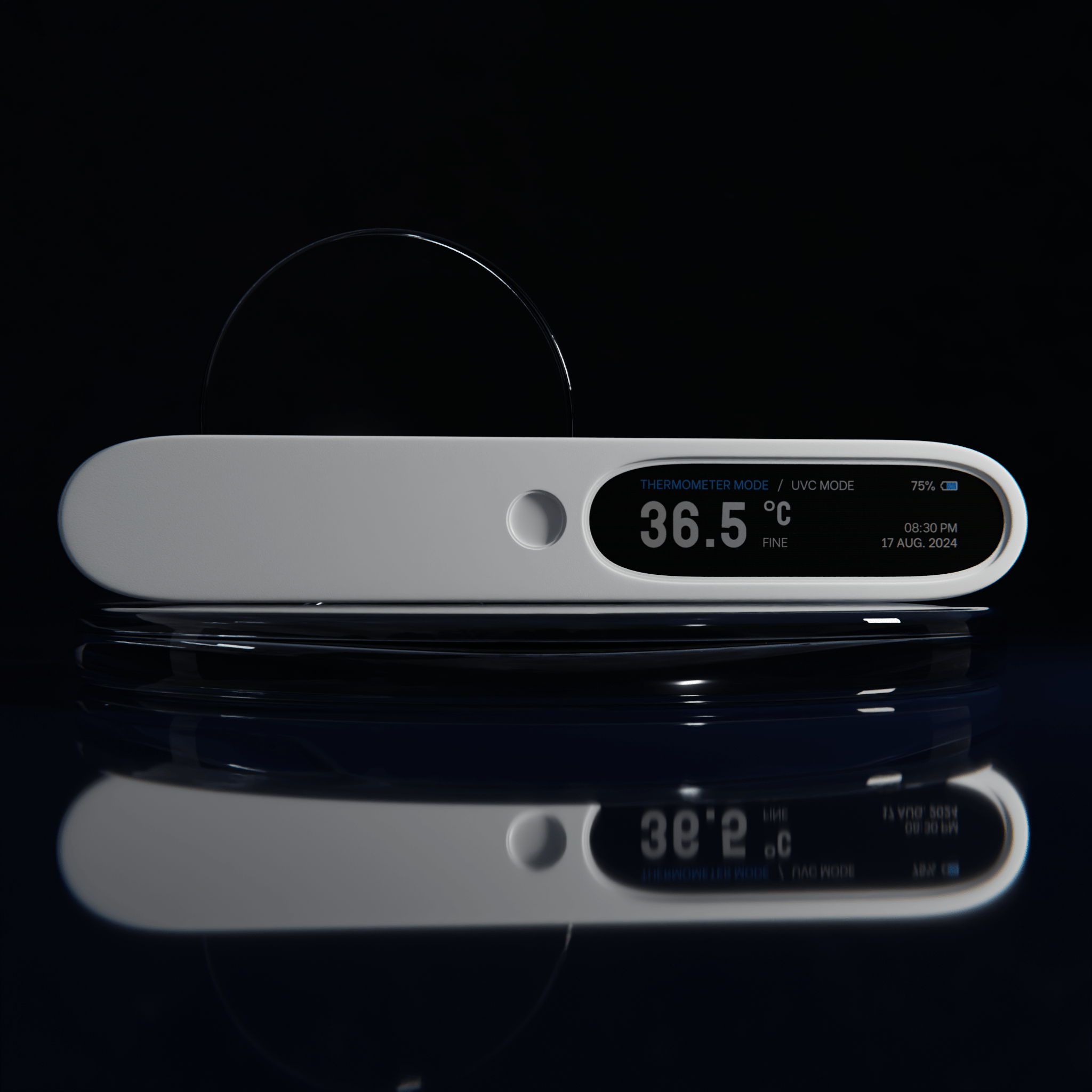 Sanvix smart device Thermometer & UVC Sterilizer — Изображение №2 — Брендинг, 3D на Dprofile