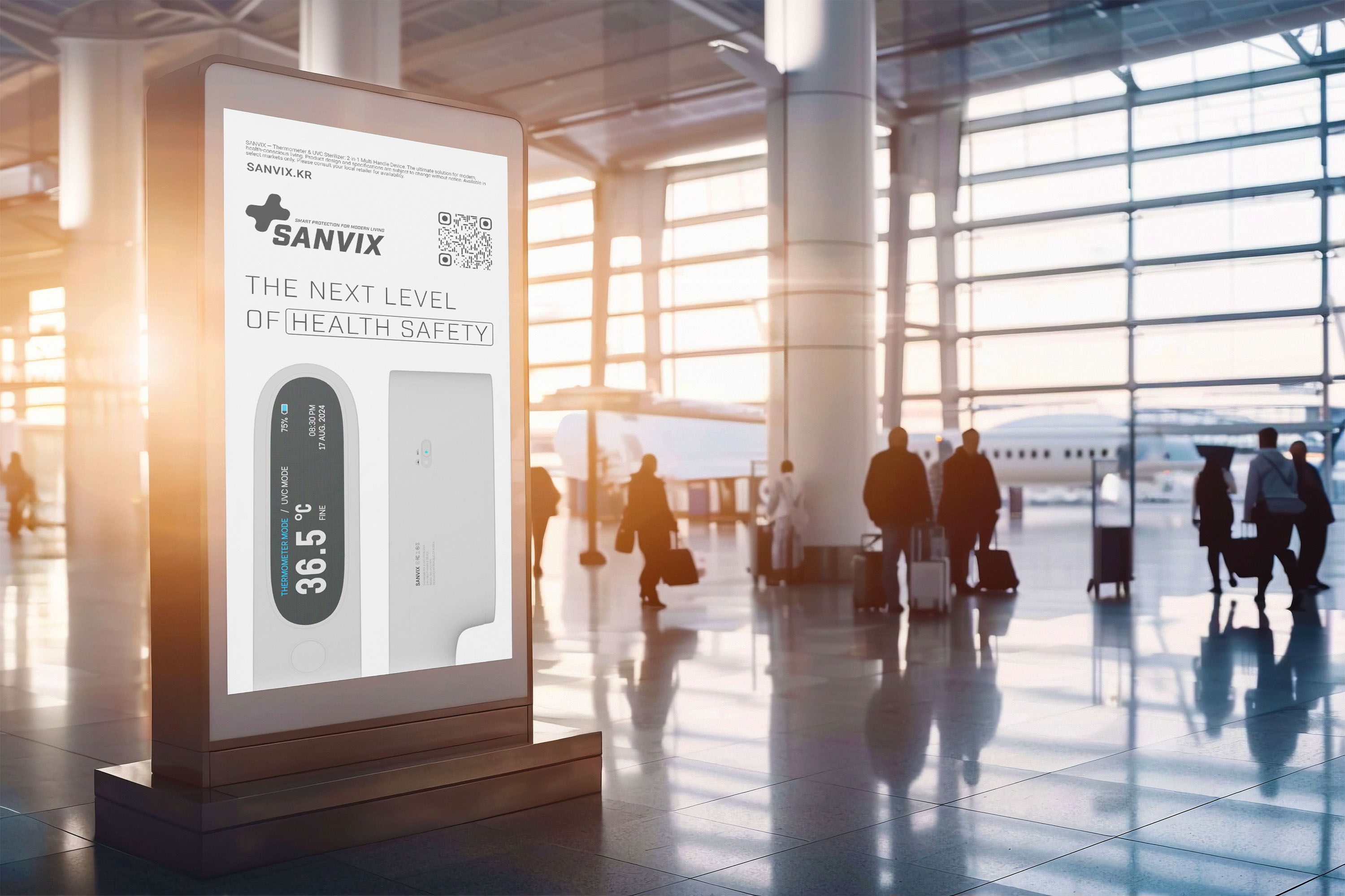 Sanvix smart device Thermometer & UVC Sterilizer — Изображение №13 — Брендинг, 3D на Dprofile