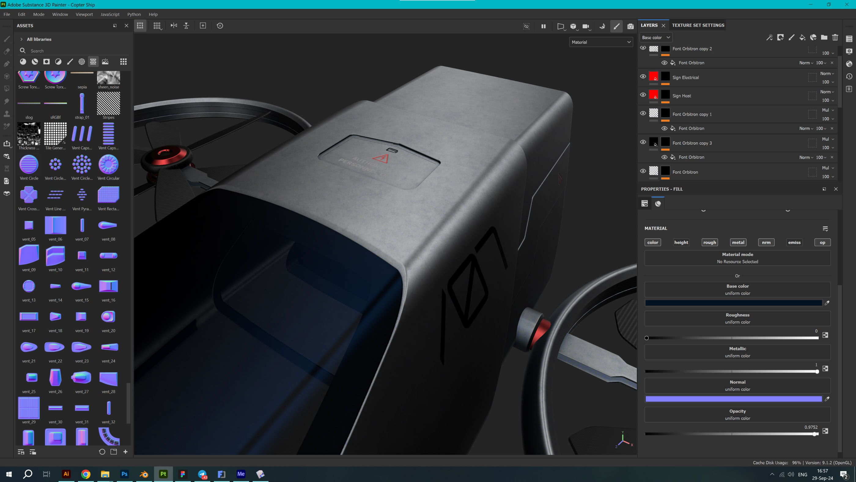 Sci-Fi Drone 3D Modeling — Изображение №14 — 3D на Dprofile
