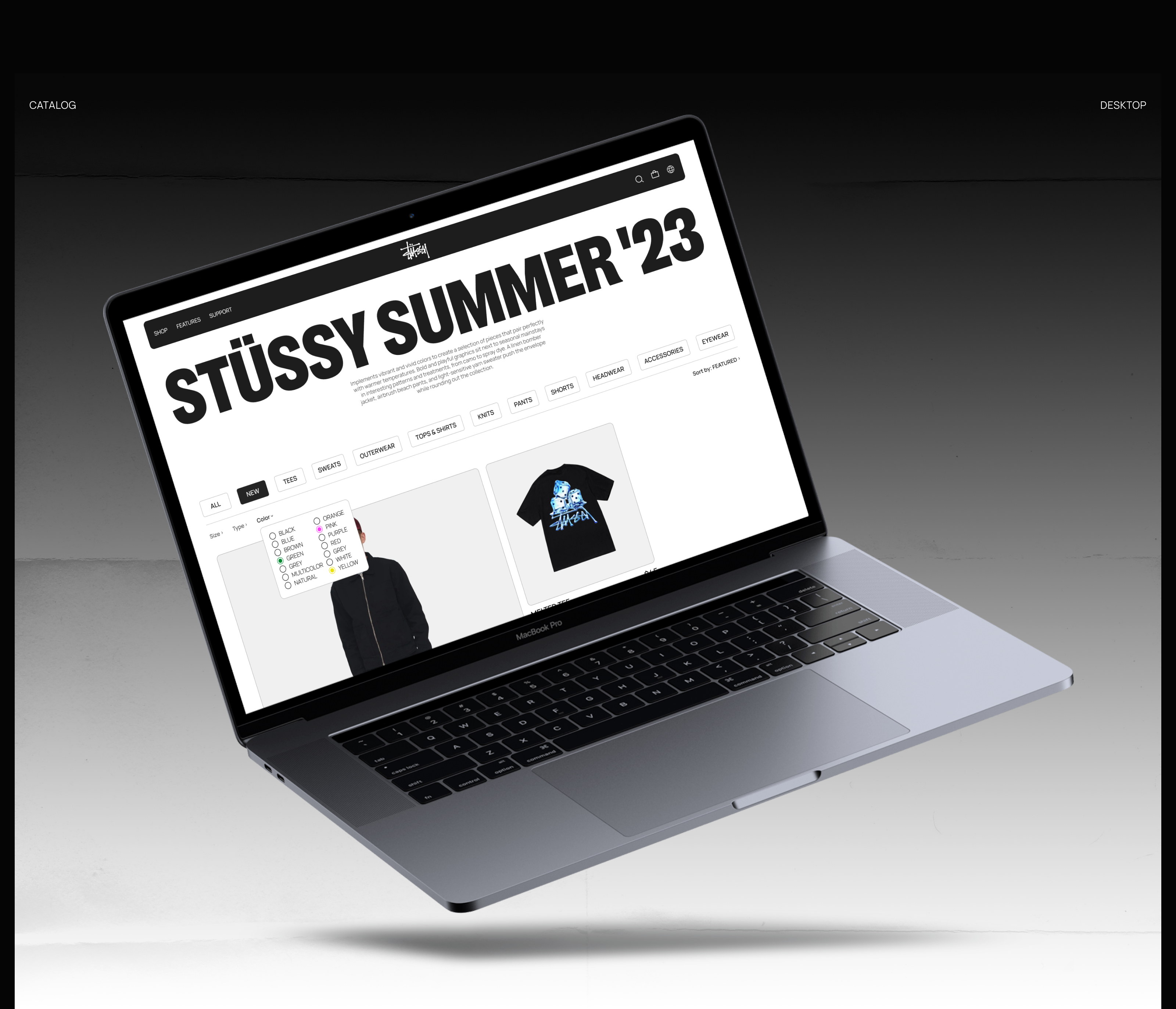 STÜSSY REDESIGN | E-commerce — Изображение №6 — Интерфейсы, Брендинг на Dprofile