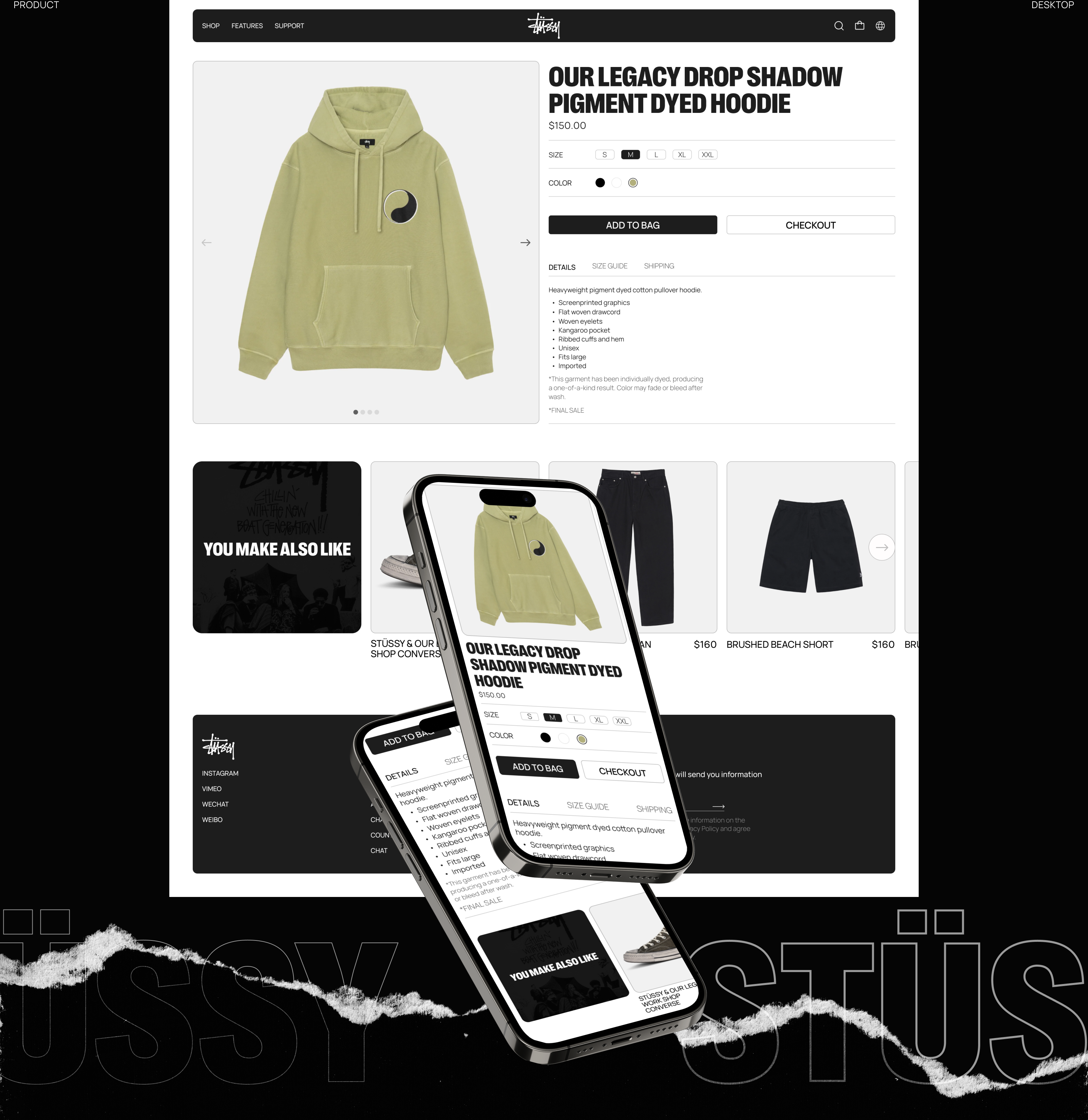 STÜSSY REDESIGN | E-commerce — Изображение №9 — Интерфейсы, Брендинг на Dprofile