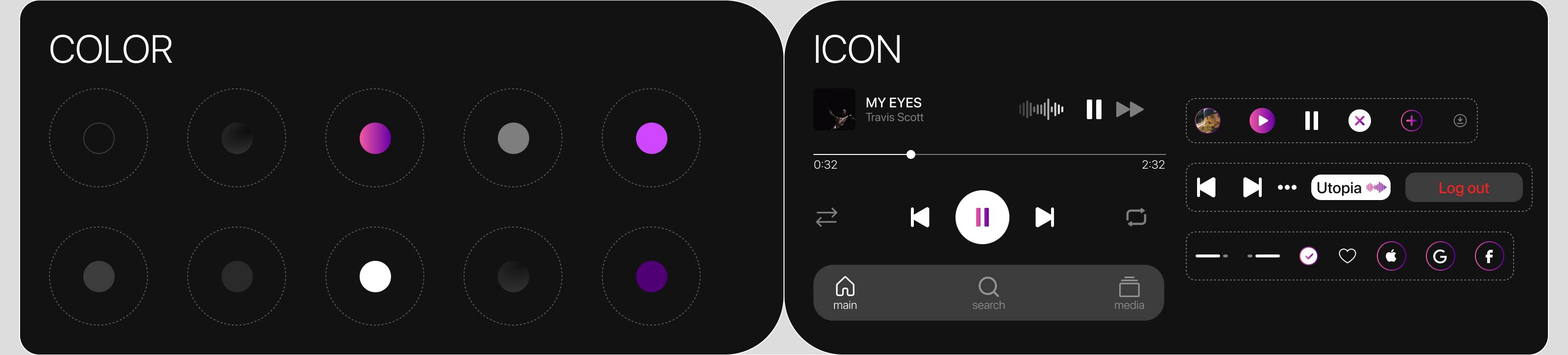 SOUND - Music Mobile App — Изображение №3 — Интерфейсы, Брендинг на Dprofile