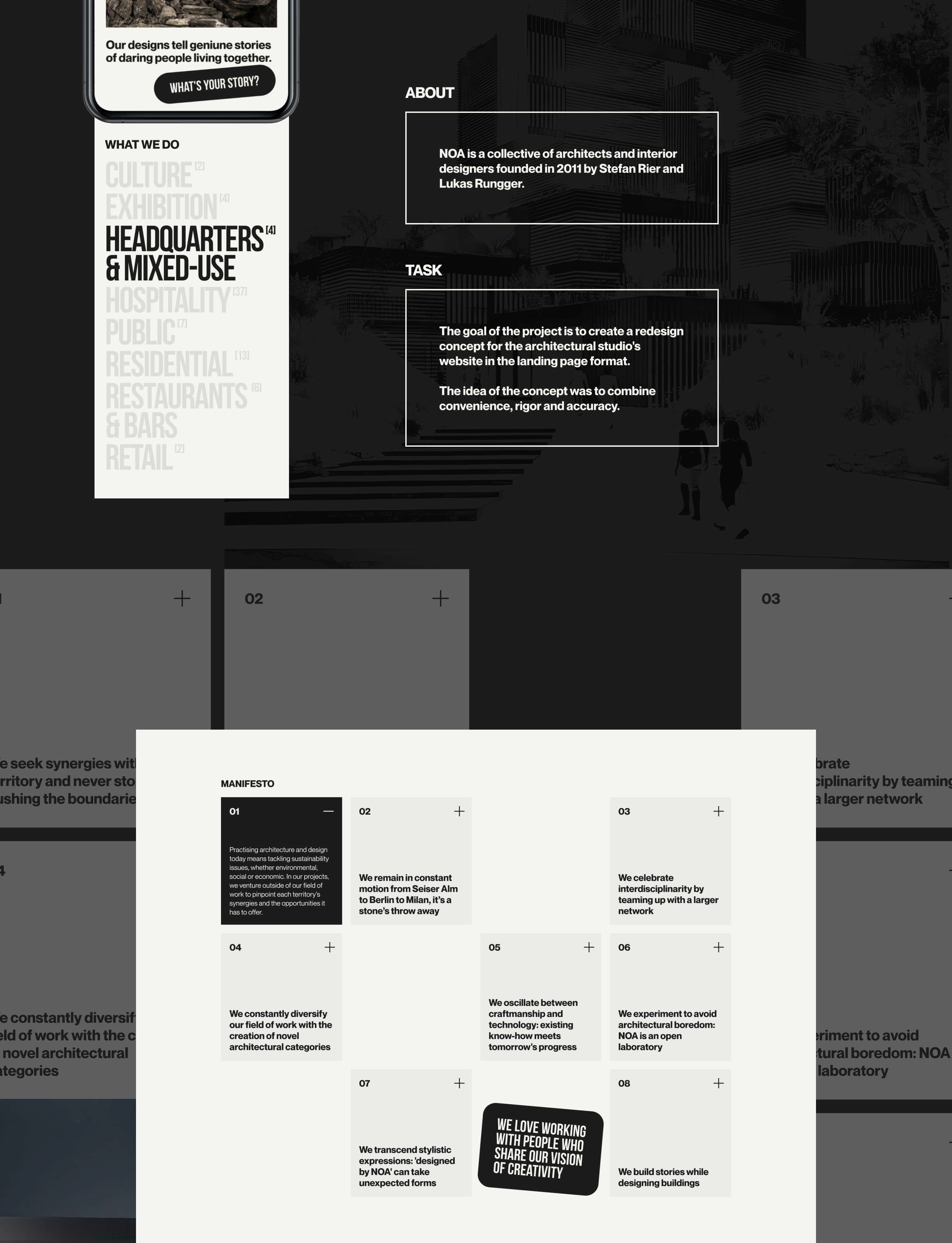 NOA | landing page | redesign concept — Изображение №2 — Интерфейсы на Dprofile