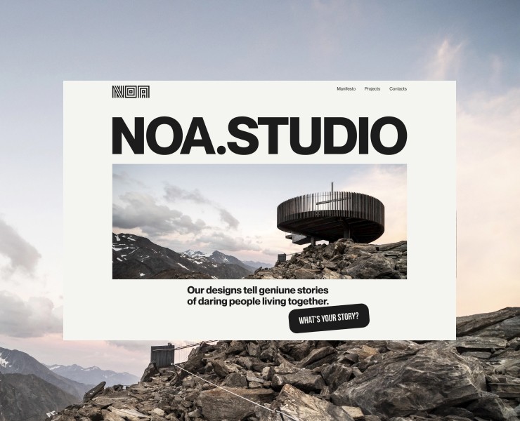 NOA | landing page | redesign concept — Интерфейсы на Dprofile