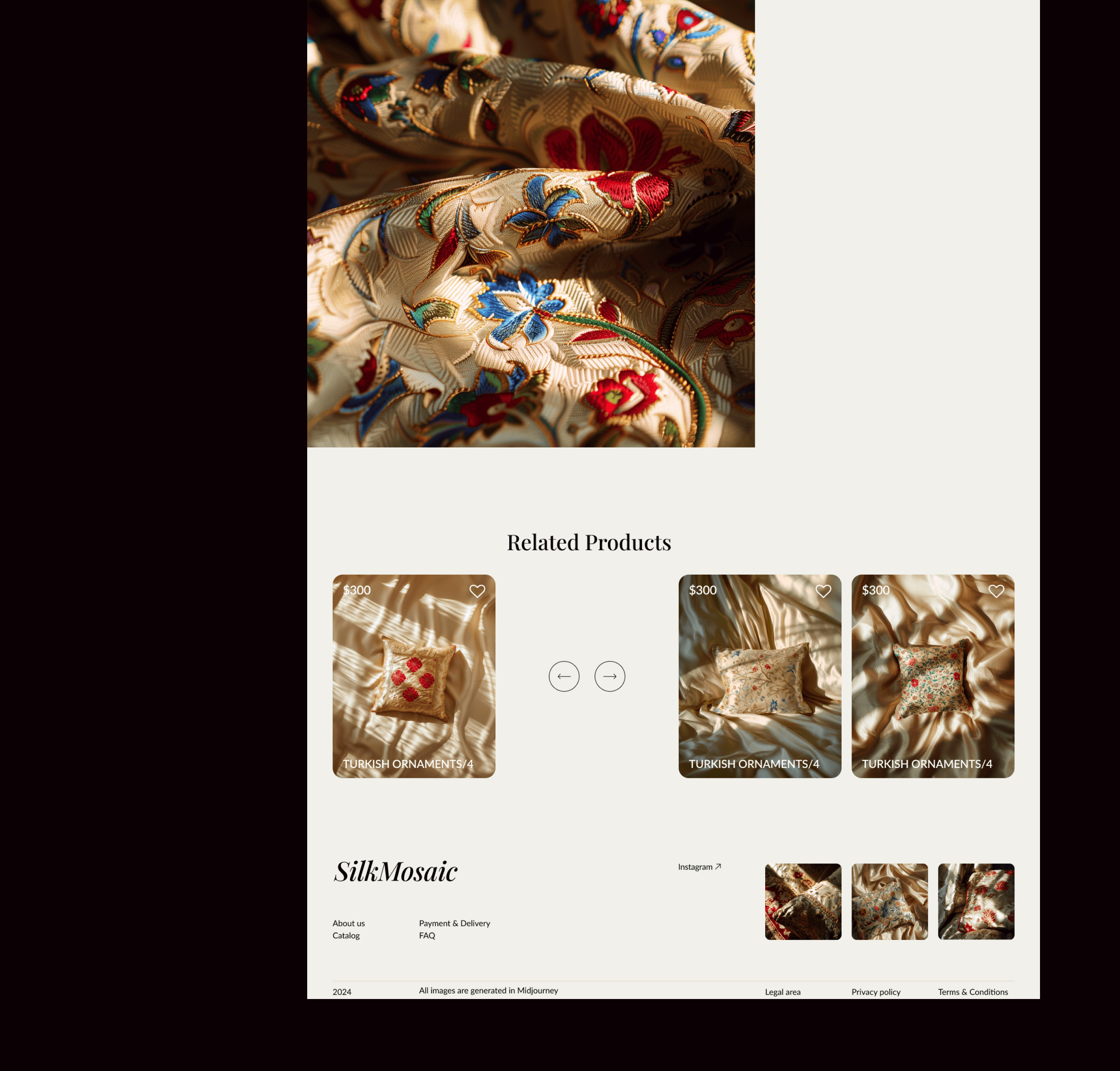 SilkMosaic / website concept / e-commerce — Изображение №11 — Интерфейсы на Dprofile