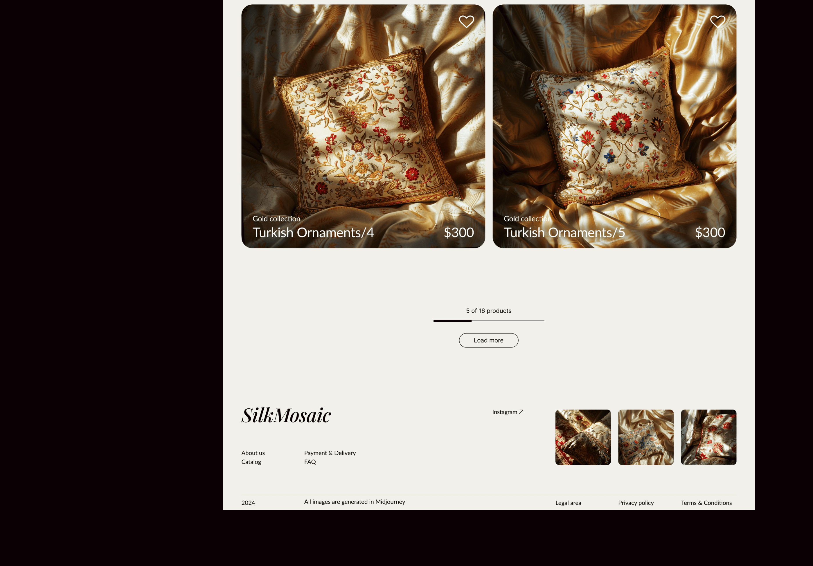 SilkMosaic / website concept / e-commerce — Изображение №8 — Интерфейсы на Dprofile
