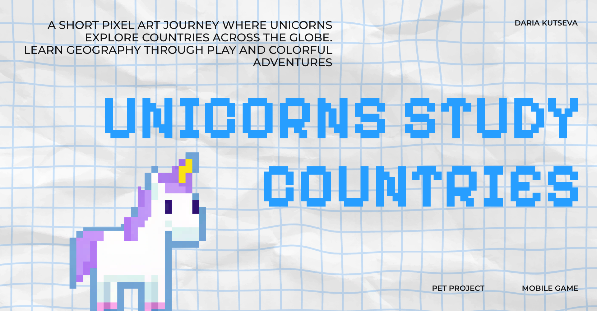 mobile game UNICORNS STUDY COUNTRIES — Изображение №1 — Интерфейсы, Иллюстрация на Dprofile