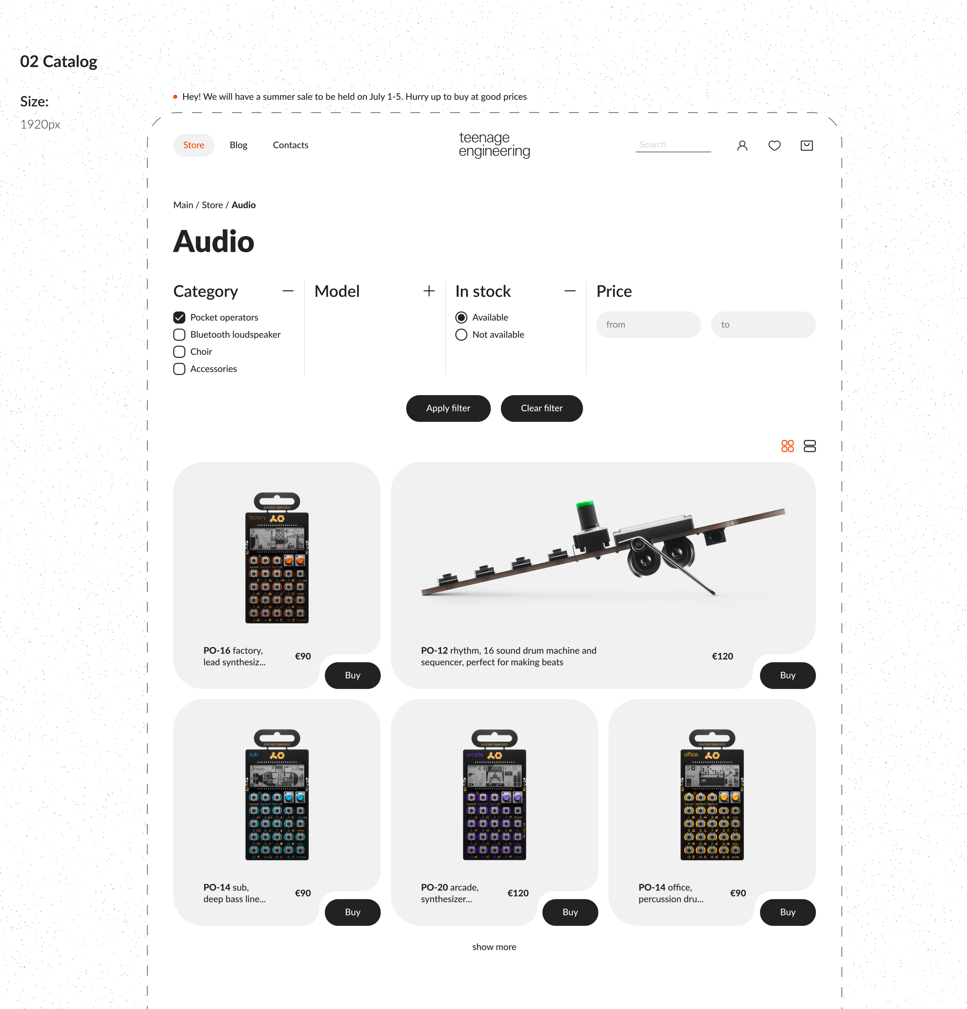 Teenage engineering |online store — Изображение №6 — Интерфейсы на Dprofile