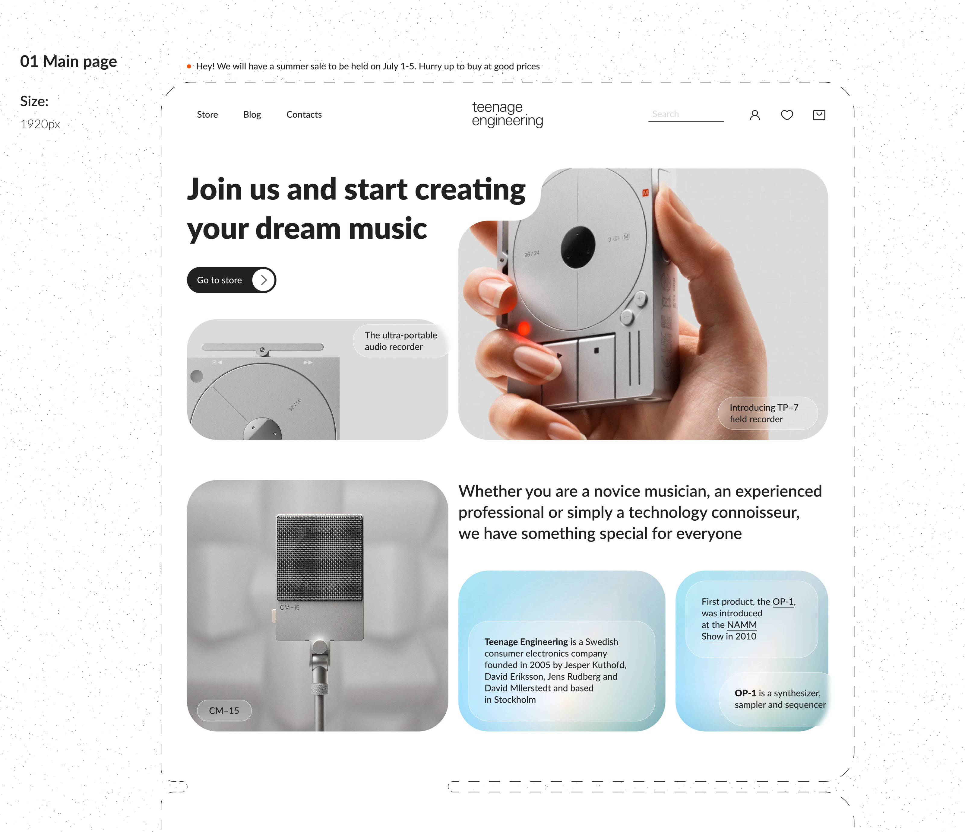 Teenage engineering |online store — Изображение №2 — Интерфейсы на Dprofile