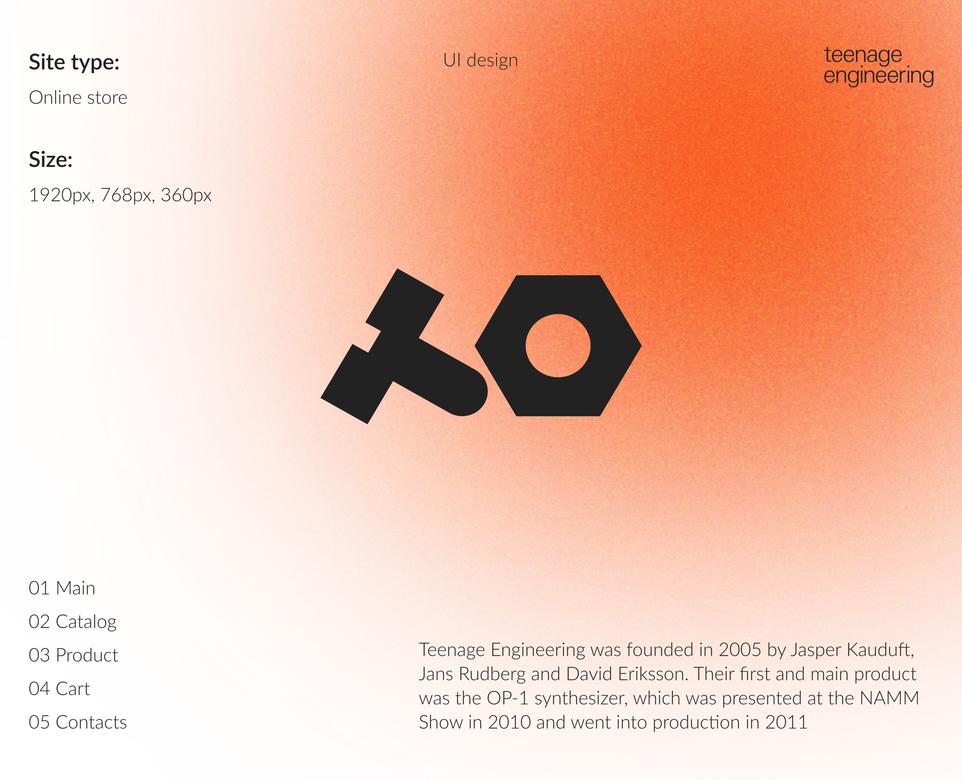 Teenage engineering |online store на Dprofile