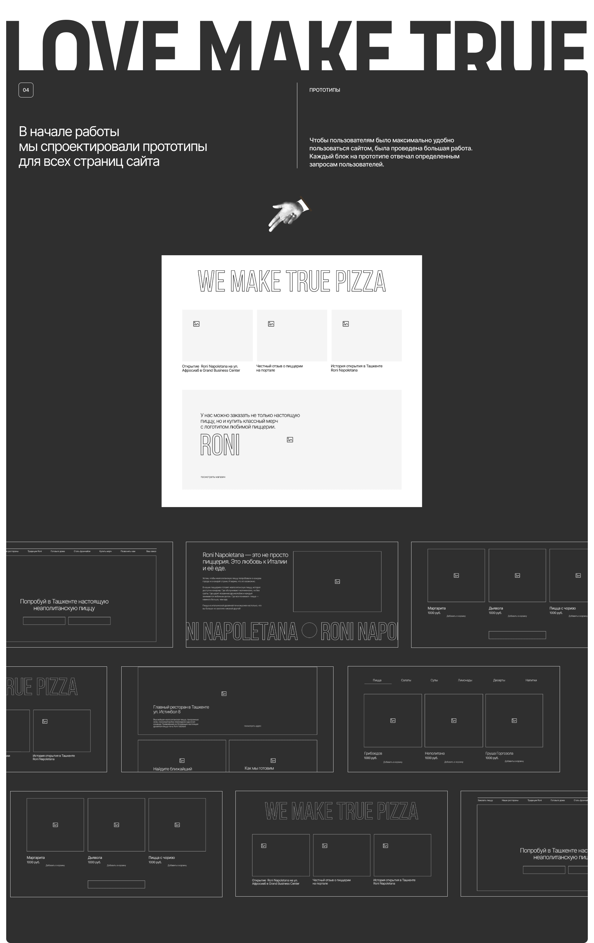 Roni Pizza : Сайт для пиццерии — Изображение №8 — Интерфейсы, Брендинг на Dprofile