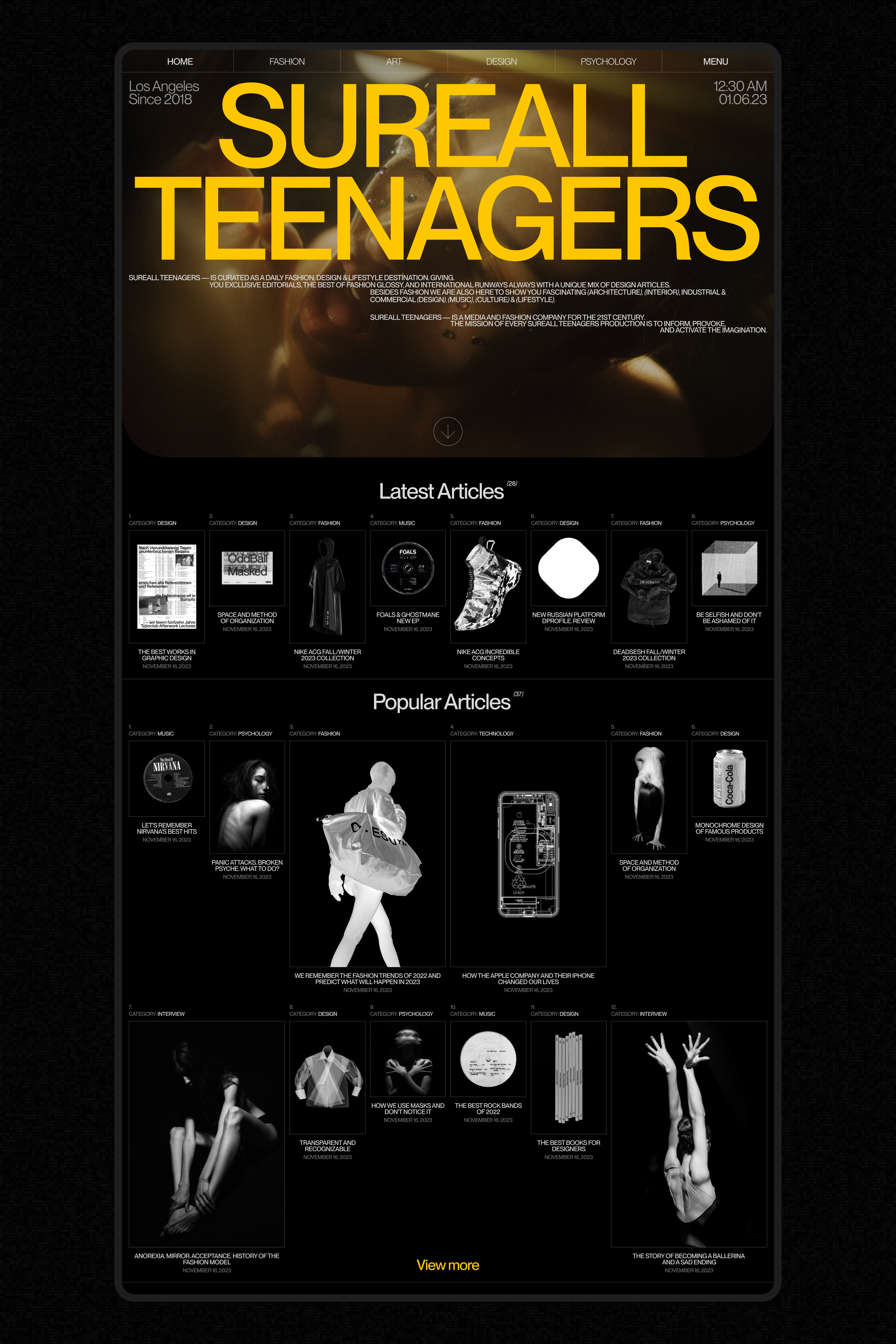 Sureall Teenagers — Изображение №8 — Интерфейсы, Брендинг на Dprofile