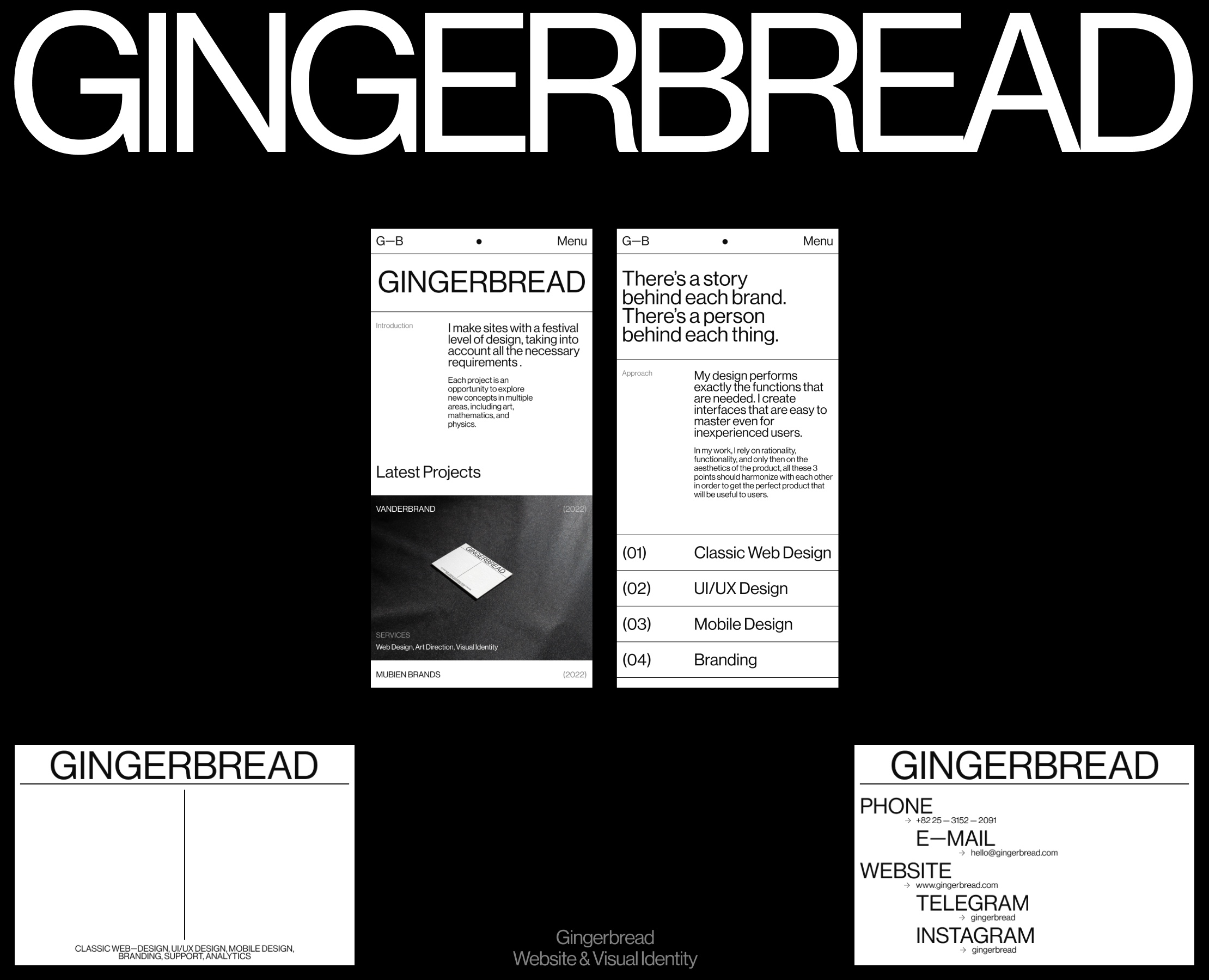 Gingerbread — Интерфейсы, Брендинг на Dprofile