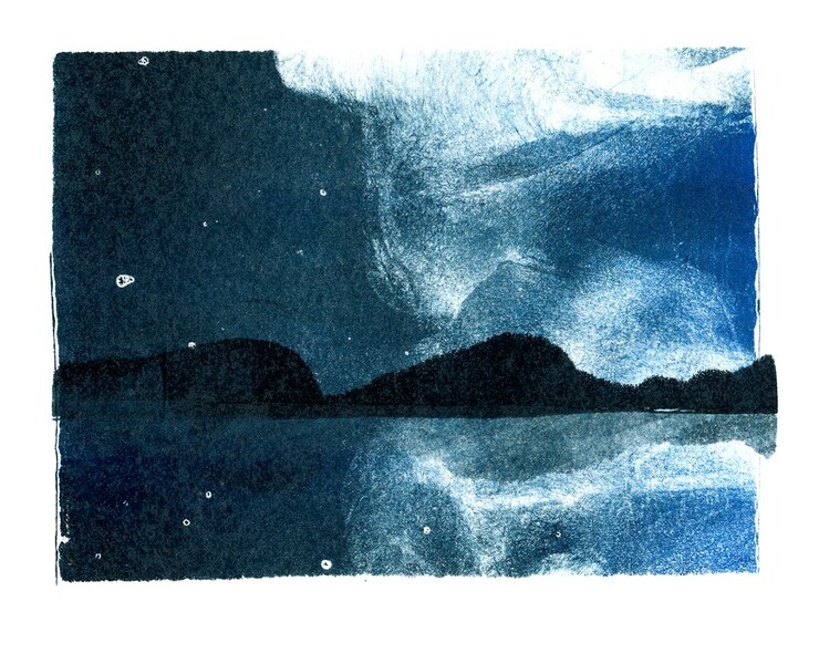 Silent landscape/monotype — Иллюстрация, Графика на Dprofile