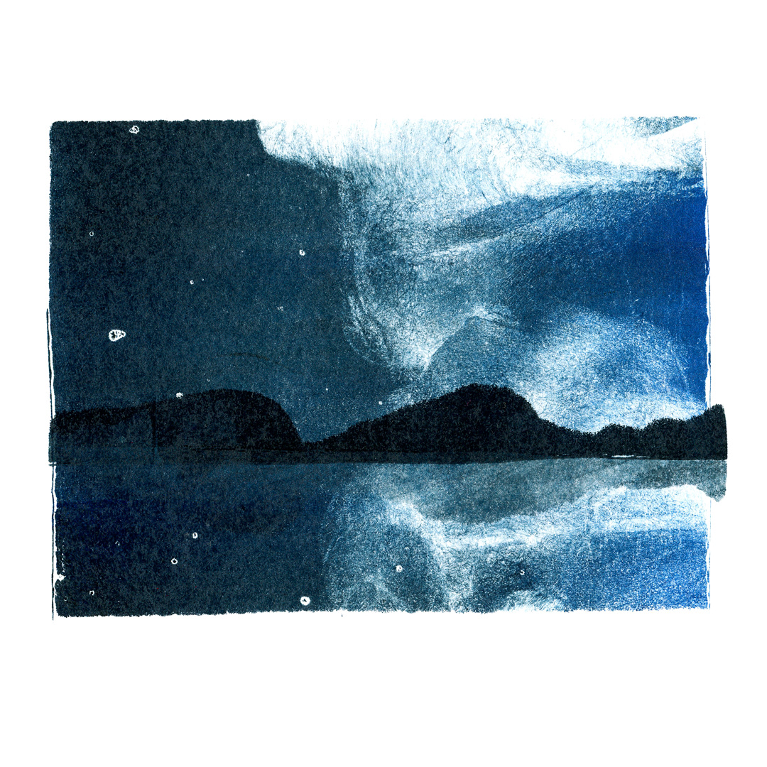Silent landscape/monotype — Изображение №2 — Иллюстрация, Графика на Dprofile