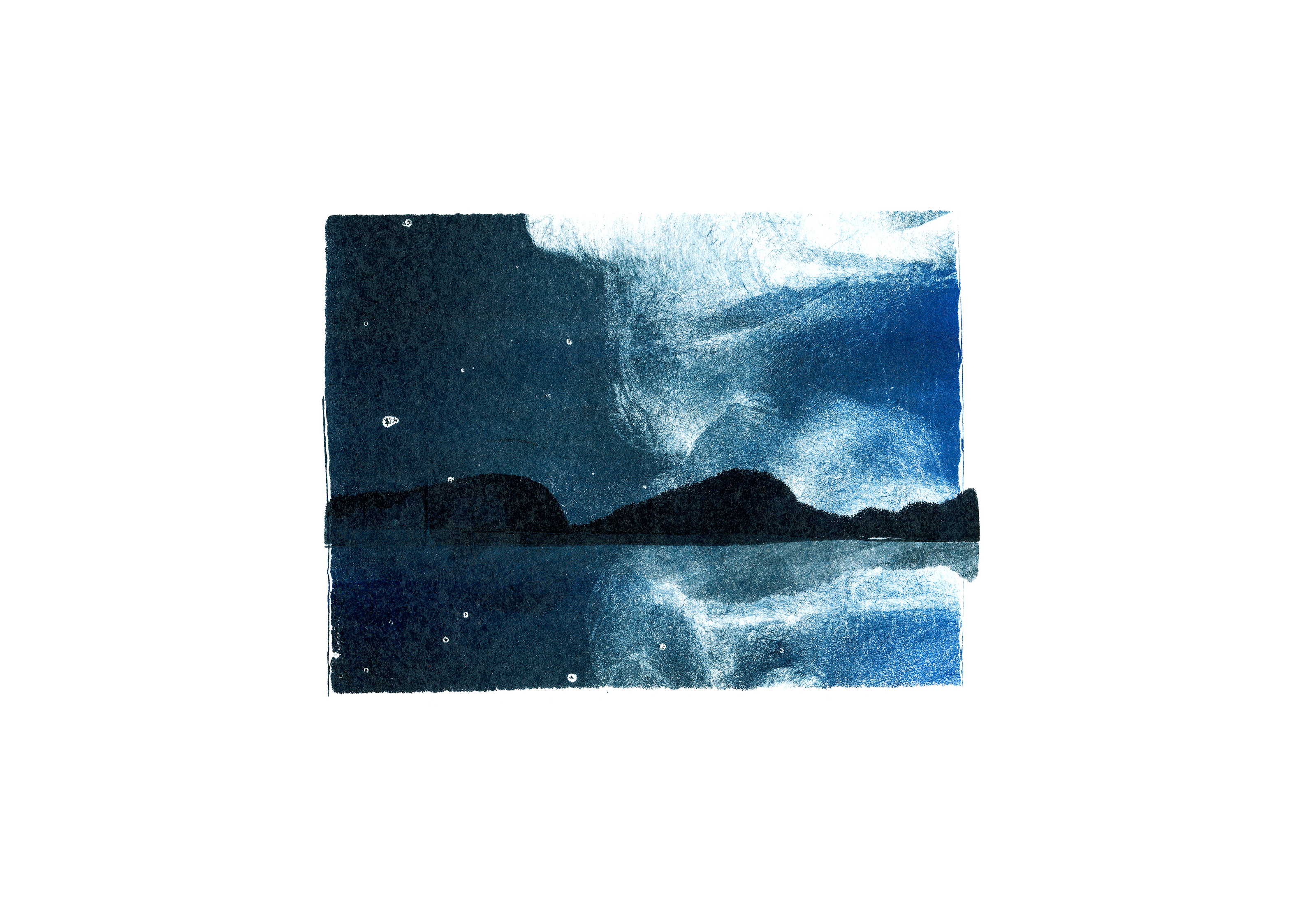 Silent landscape/monotype — Изображение №1 — Иллюстрация, Графика на Dprofile