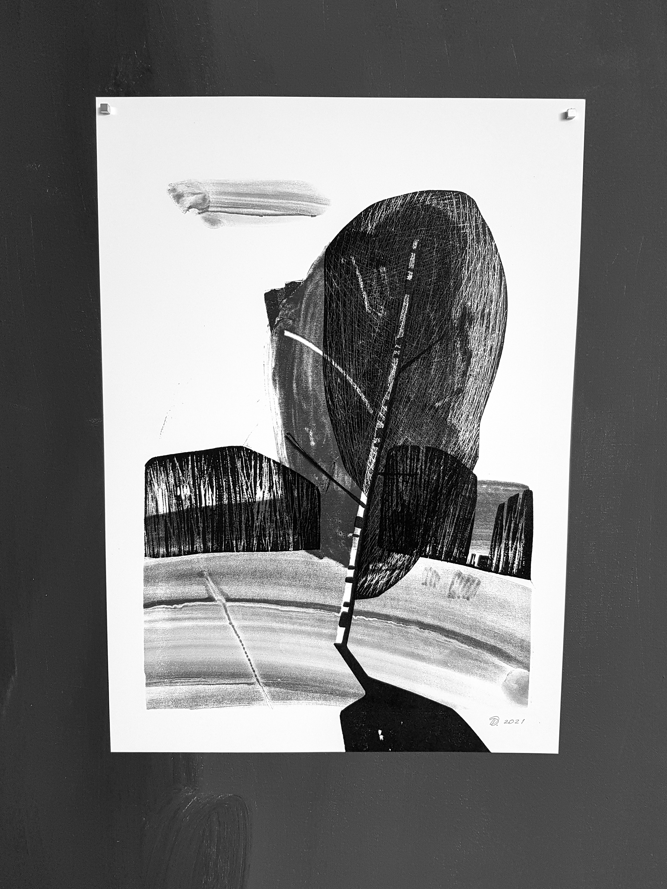 Birch and cloud/monotype — Изображение №4 — Иллюстрация, Графика на Dprofile