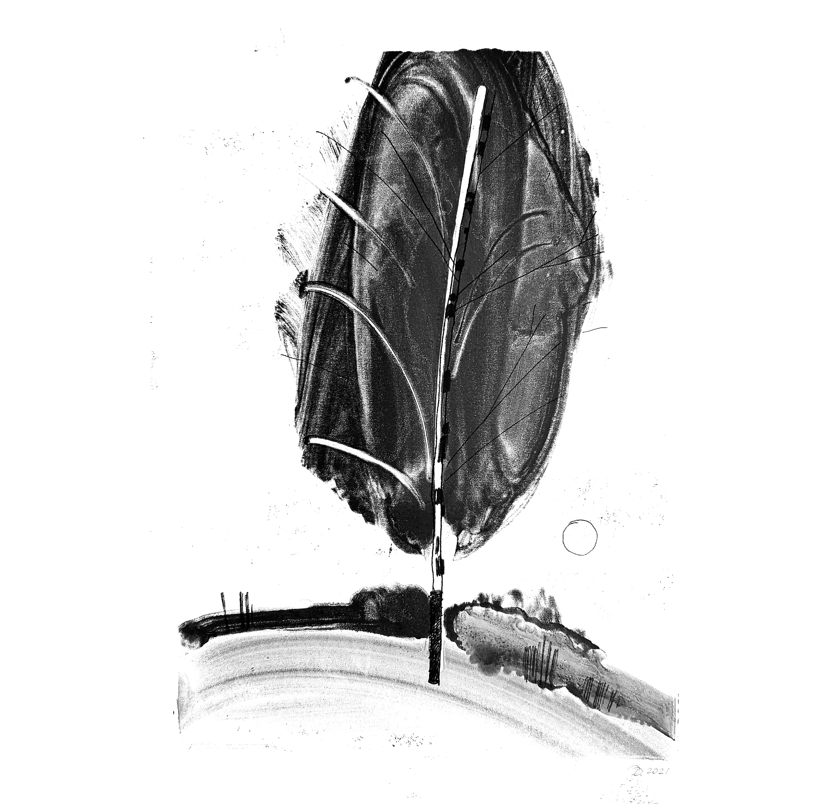 Birch and cloud/monotype — Изображение №11 — Иллюстрация, Графика на Dprofile