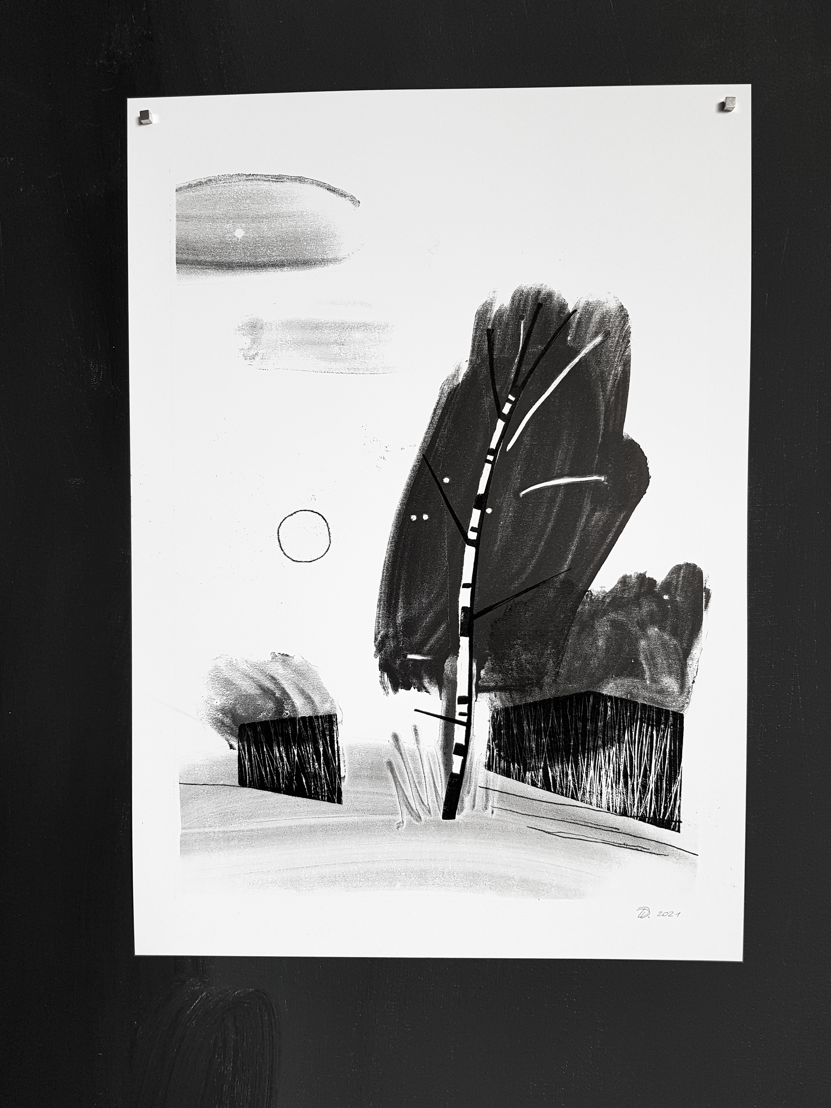 Birch and cloud/monotype — Изображение №9 — Иллюстрация, Графика на Dprofile