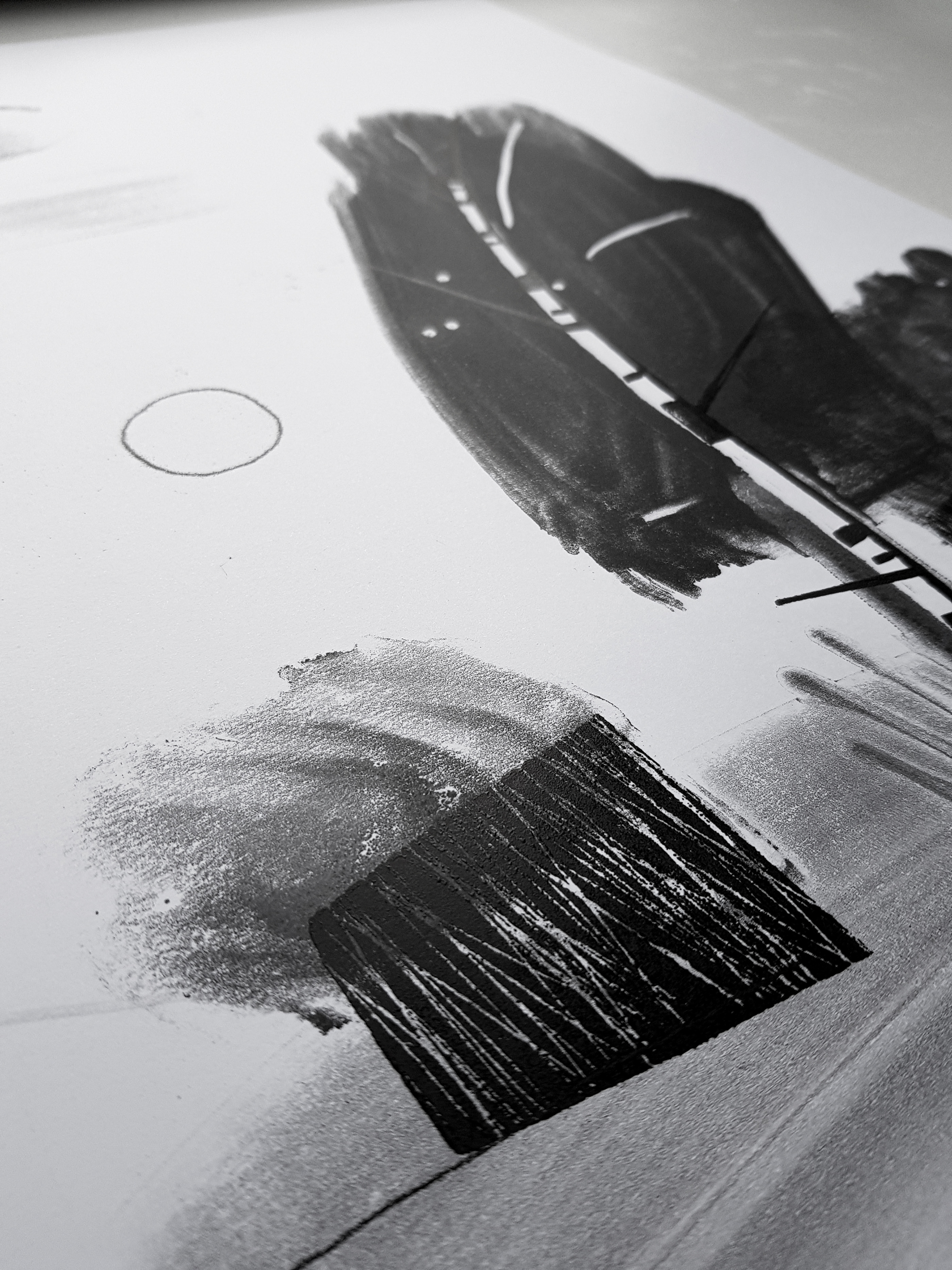 Birch and cloud/monotype — Изображение №5 — Иллюстрация, Графика на Dprofile