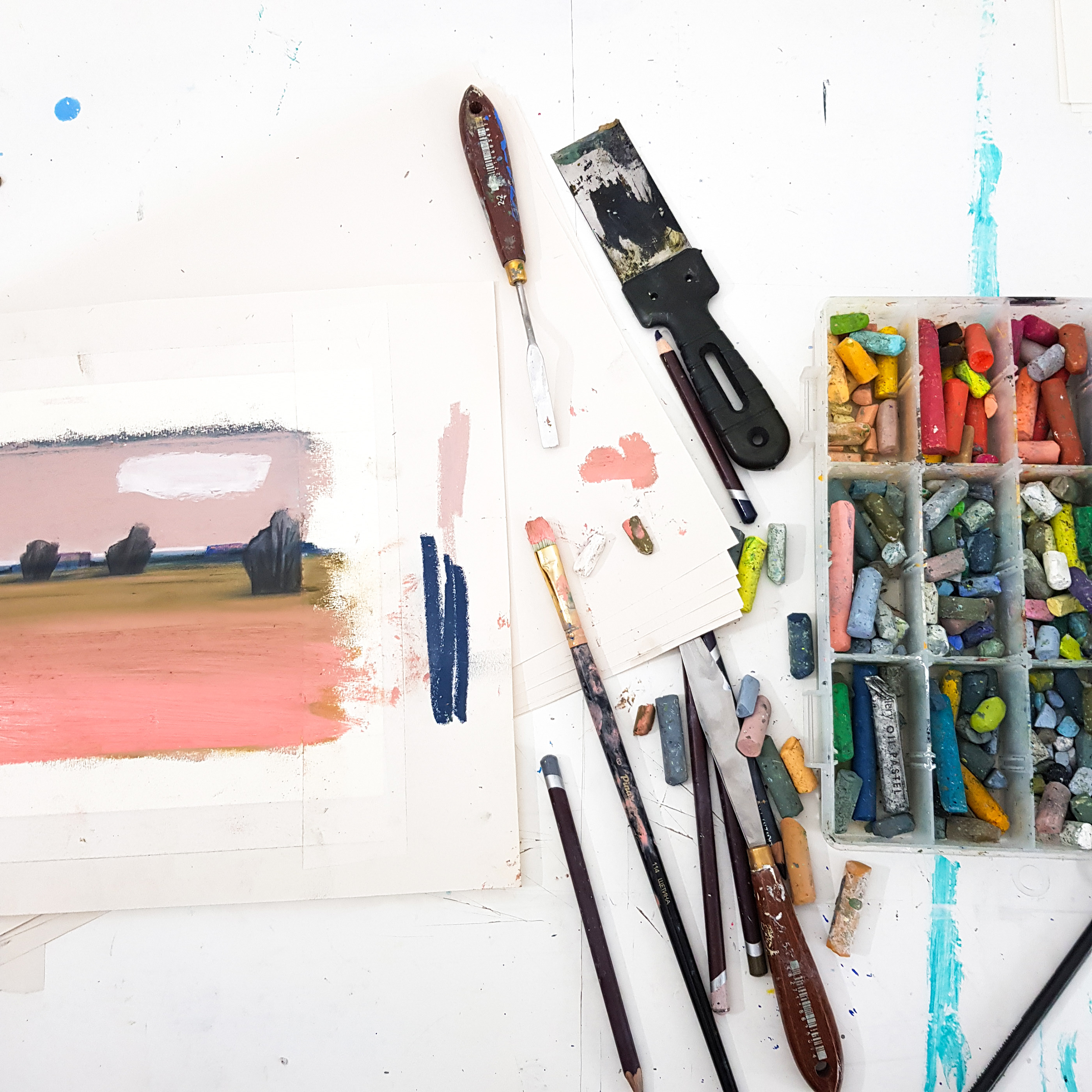 Oil pastel landscapes — Изображение №4 — Иллюстрация, Графика на Dprofile