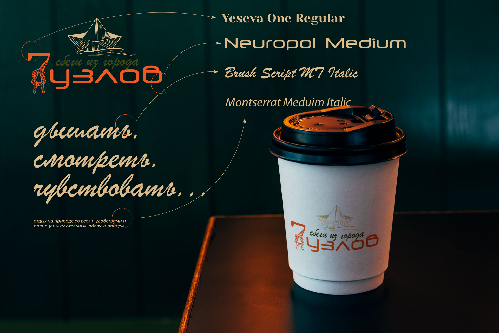 7 узлов: сбеги из города — Изображение №3 — Брендинг, Графика на Dprofile