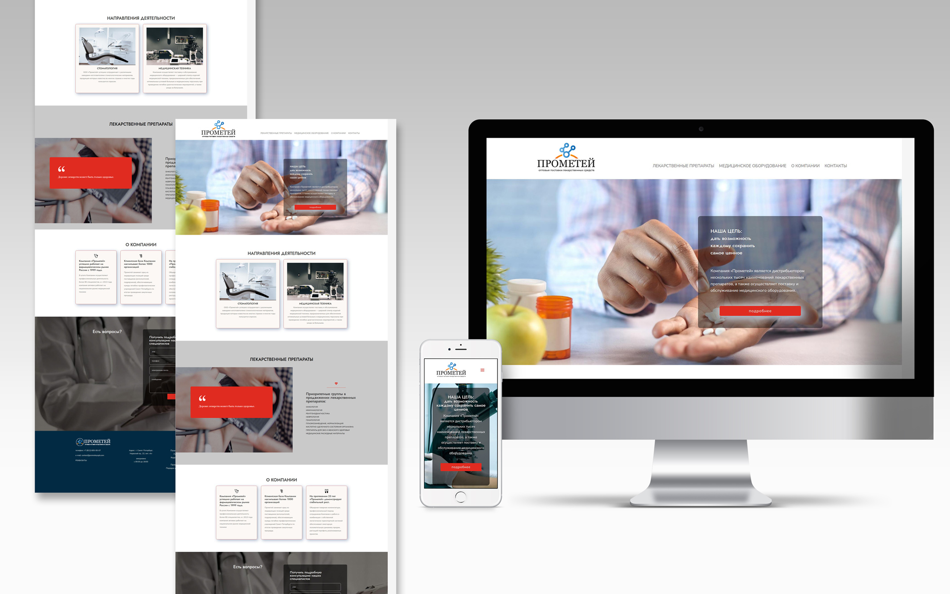Prometey - drug&equipment supplier — Изображение №10 — Интерфейсы, Брендинг на Dprofile