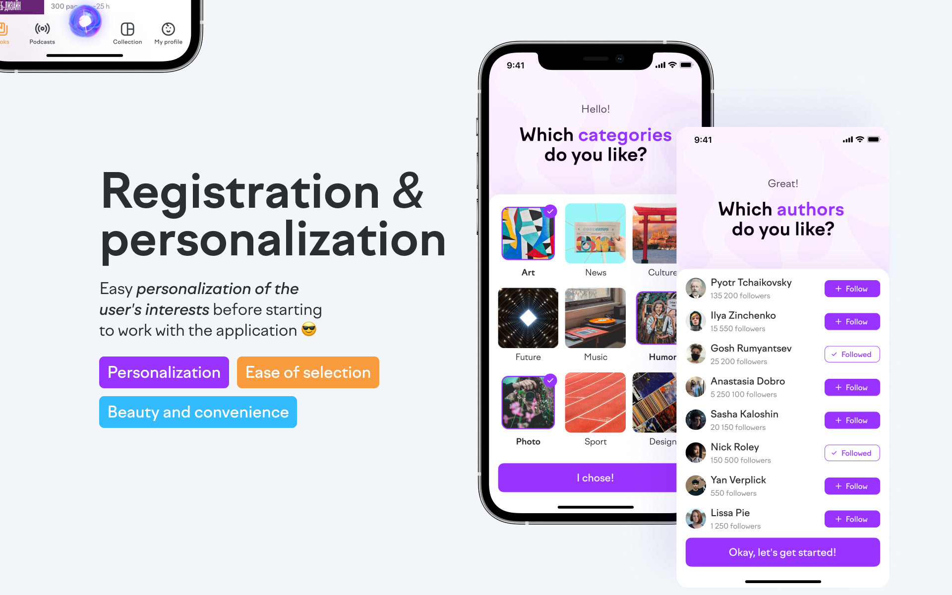Readflow — Чтение книг и прослушивание подкастов — Изображение №13 — Интерфейсы на Dprofile