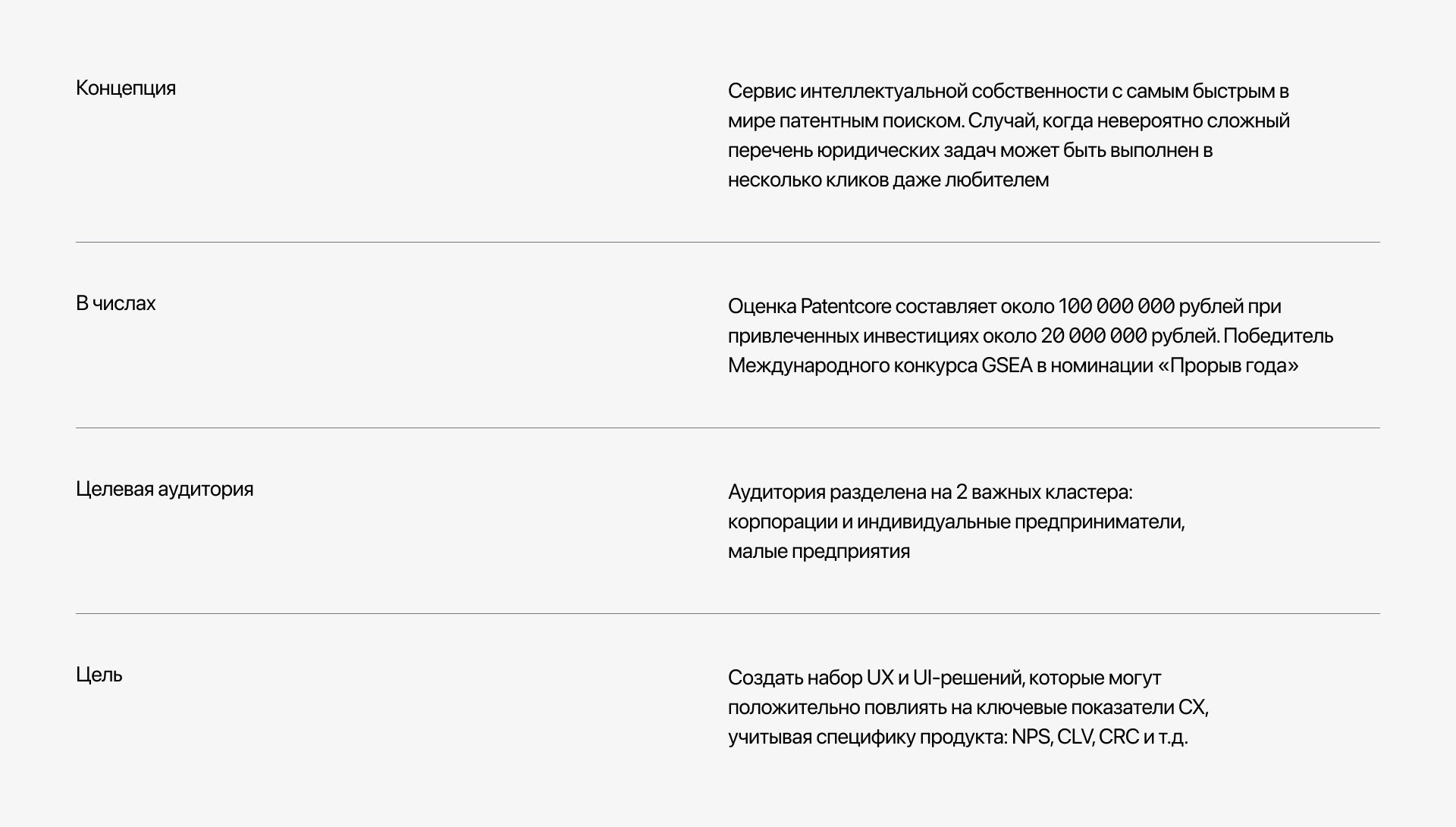 Патенткор — Веб-дизайн и брендинг — Изображение №3 — Интерфейсы на Dprofile
