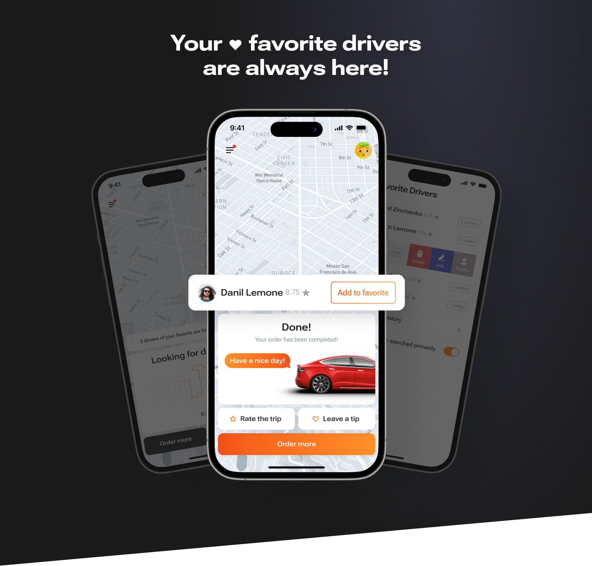 BEEP — new vision of a taxi — Изображение №9 — Интерфейсы на Dprofile