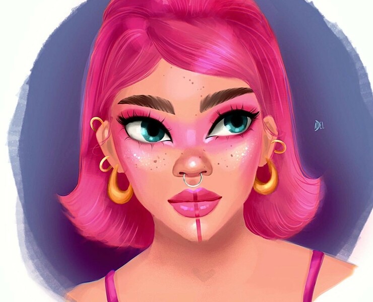 Цифровые портреты и дизайн персонажей. Стадики. на Dprofile