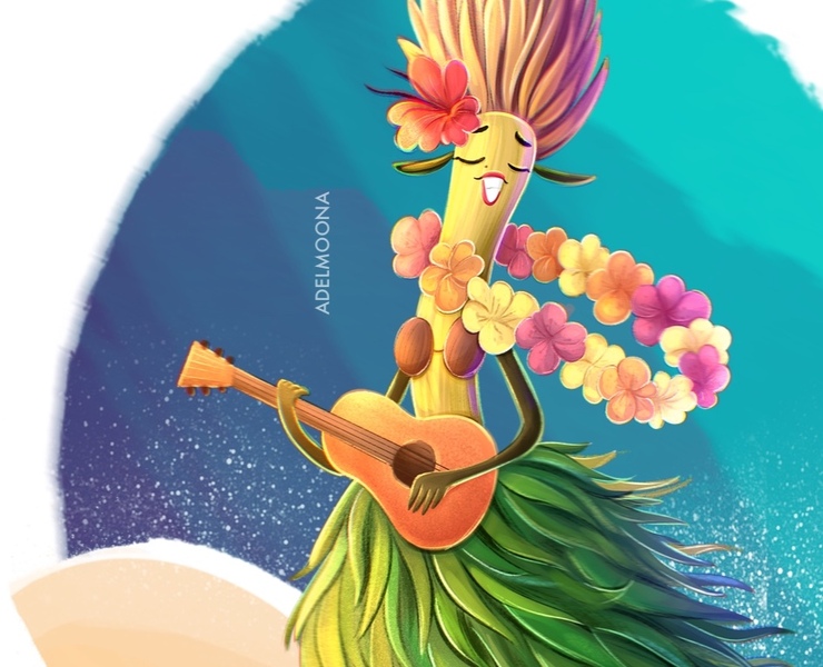 Дизайн бренд-персонажа для бани и СПА "HAWAII" на Dprofile