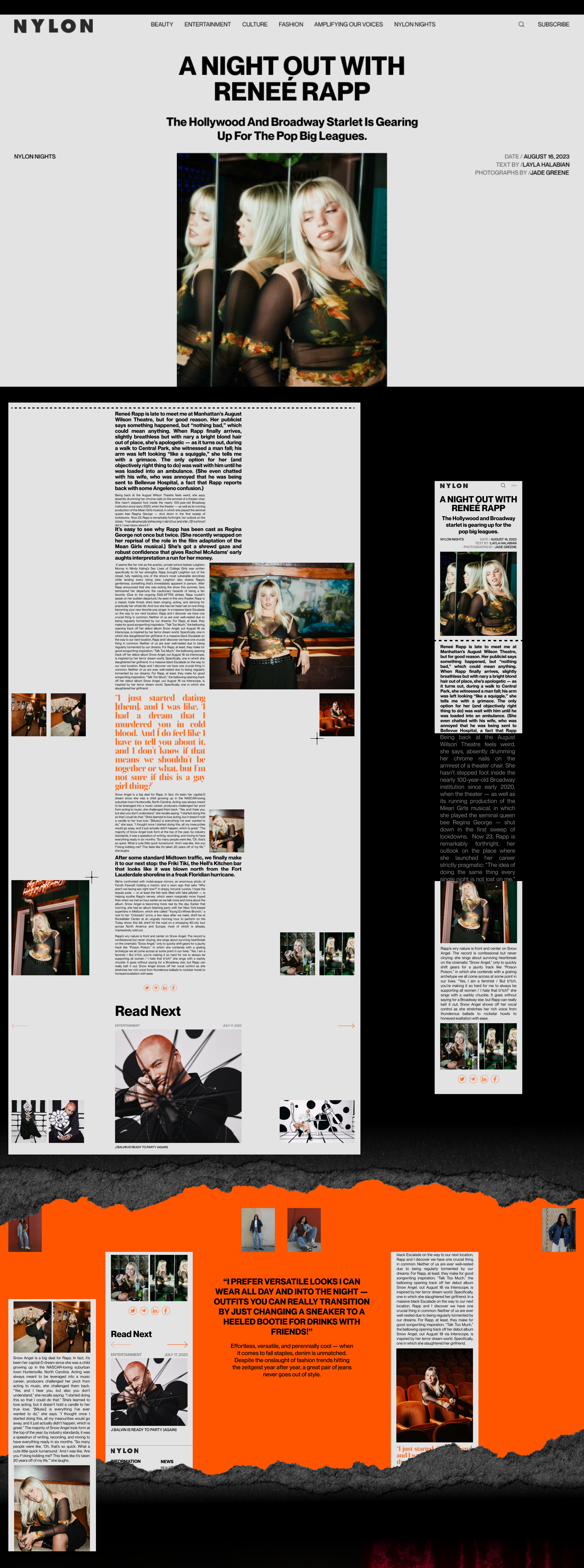 NYLON magazine/Redesign concept — Изображение №8 — Интерфейсы на Dprofile
