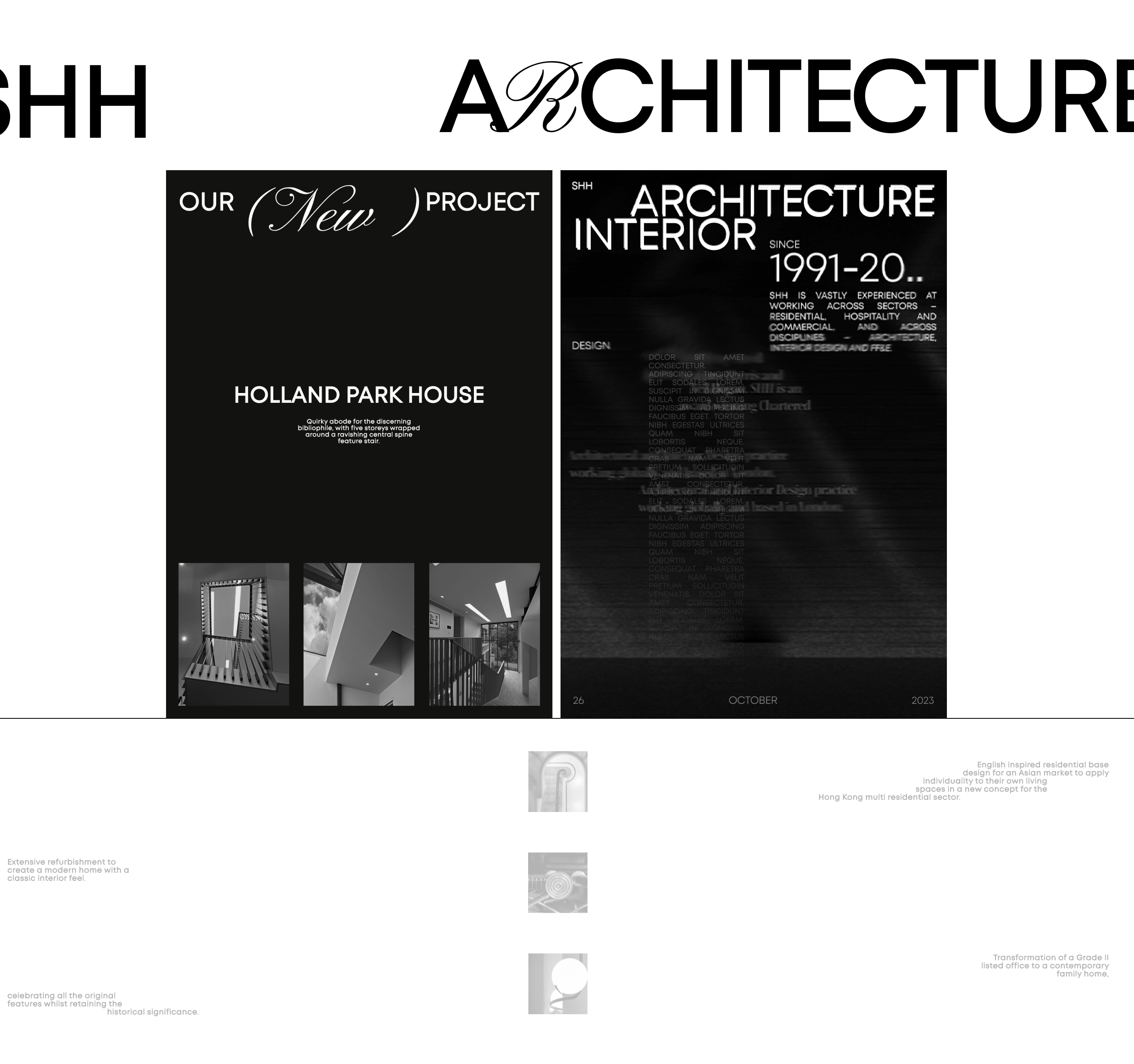 Shh architecture. Corporate website — Изображение №7 — Интерфейсы на Dprofile