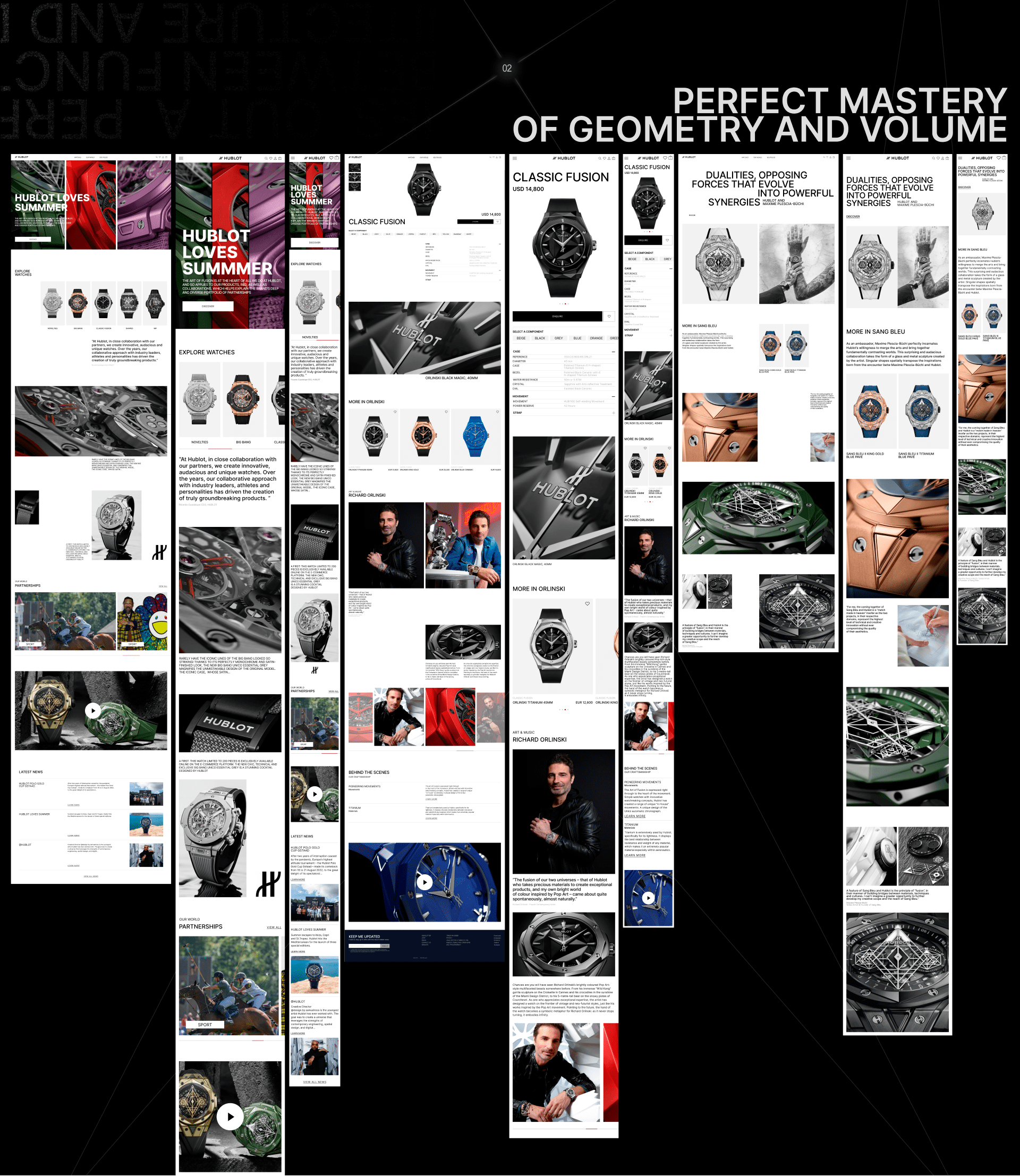 redesign website HUBLOT — Изображение №4 — Интерфейсы на Dprofile