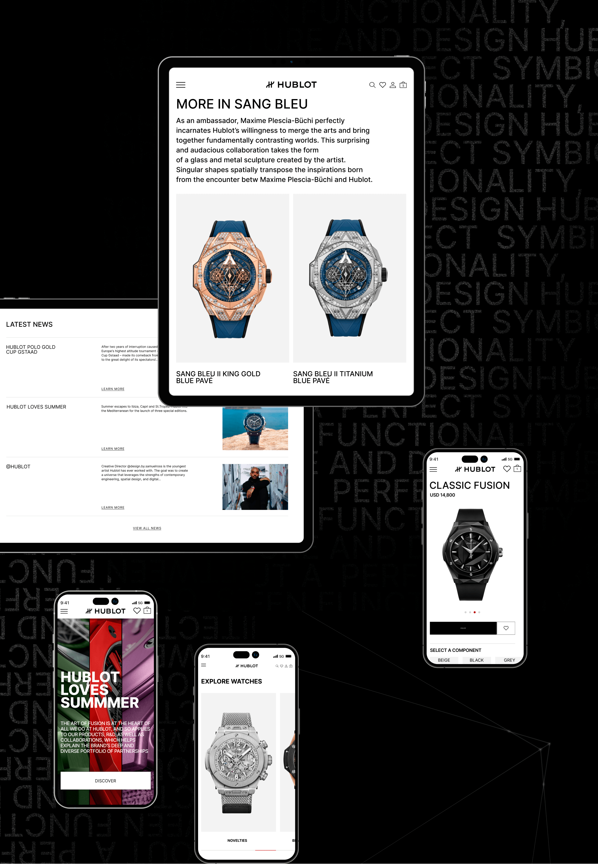 redesign website HUBLOT — Изображение №3 — Интерфейсы на Dprofile