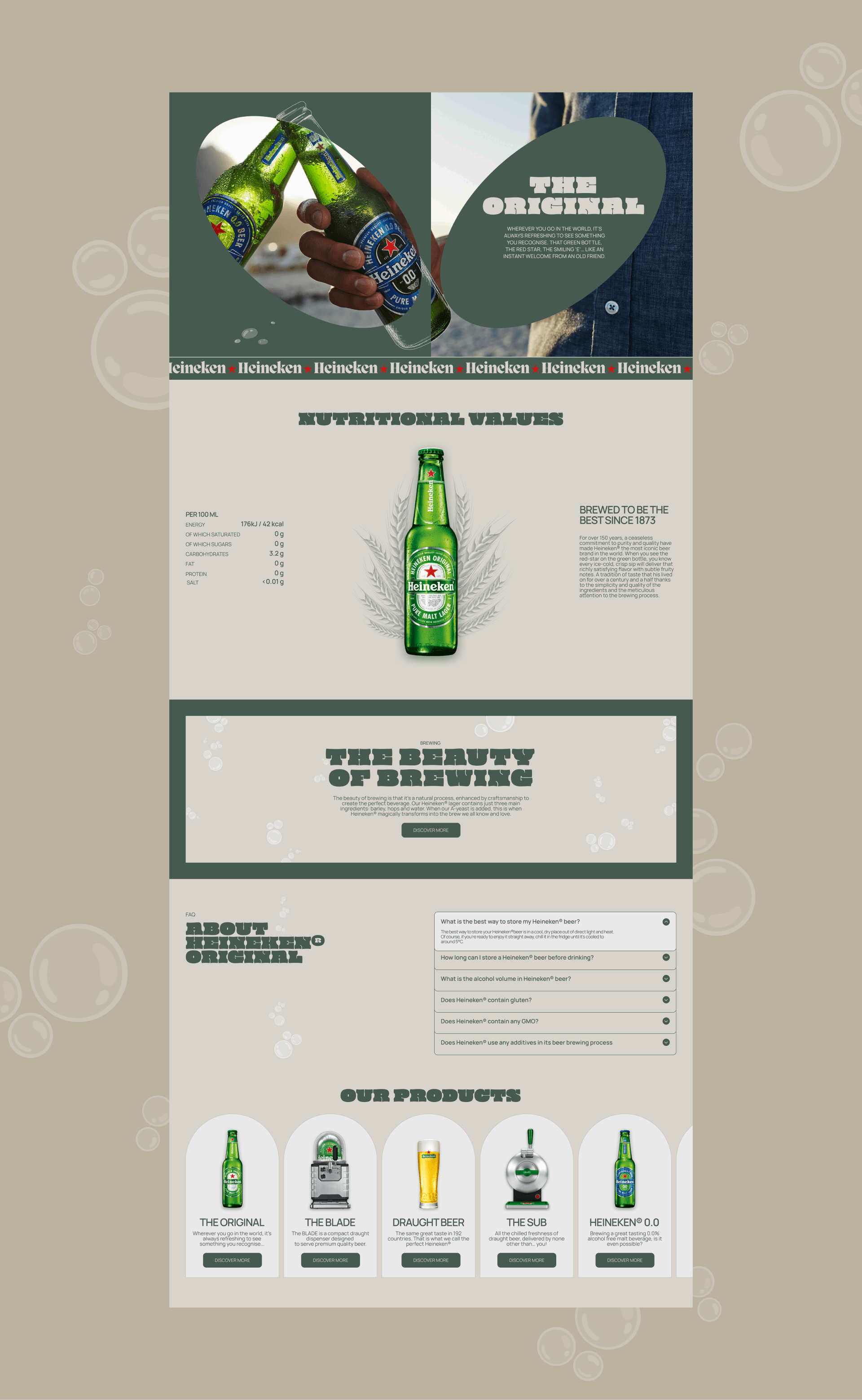 Heineken Corporate redesign — Изображение №5 — Интерфейсы на Dprofile