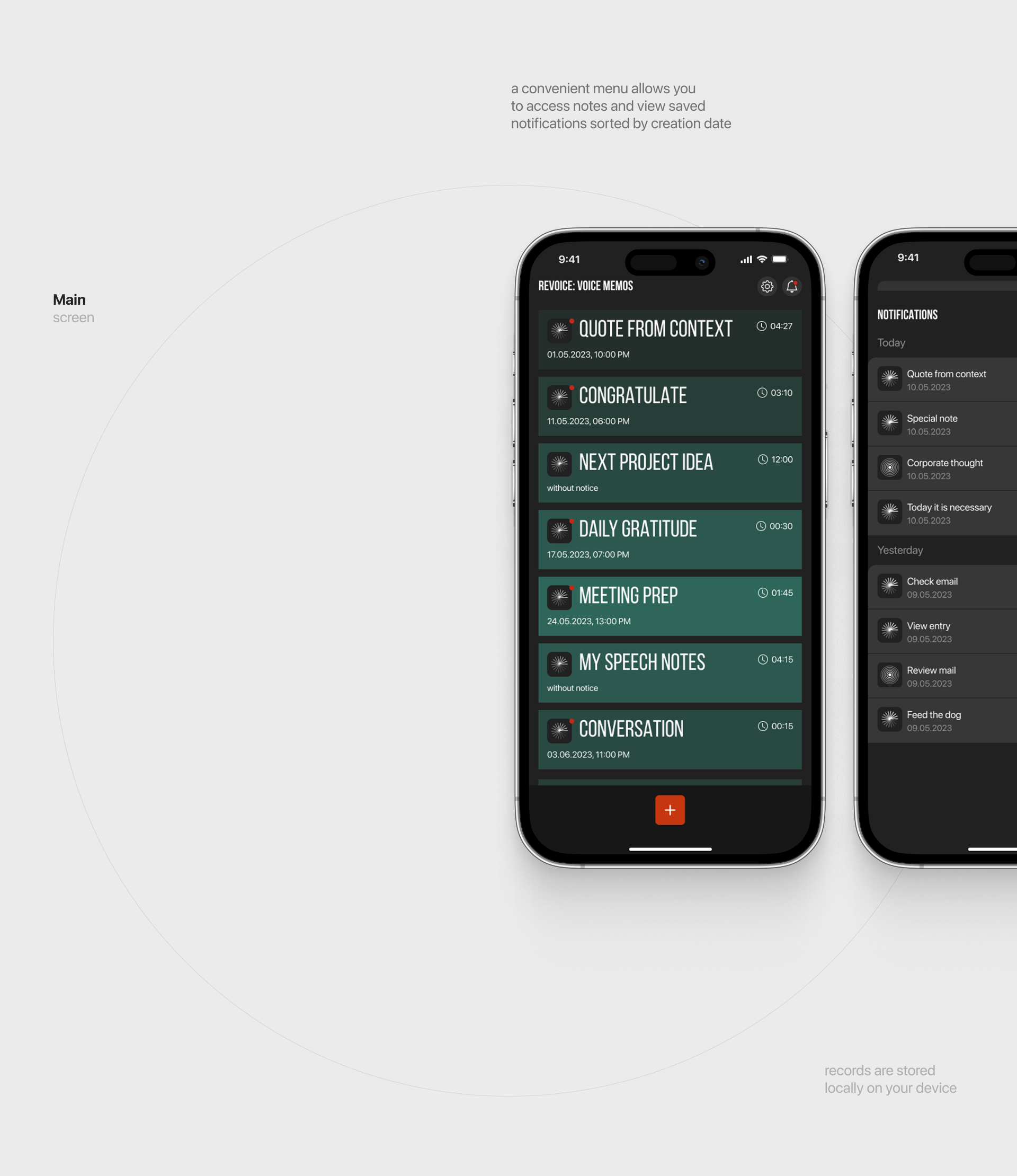 Revoice: voice memos — Изображение №8 — Интерфейсы на Dprofile