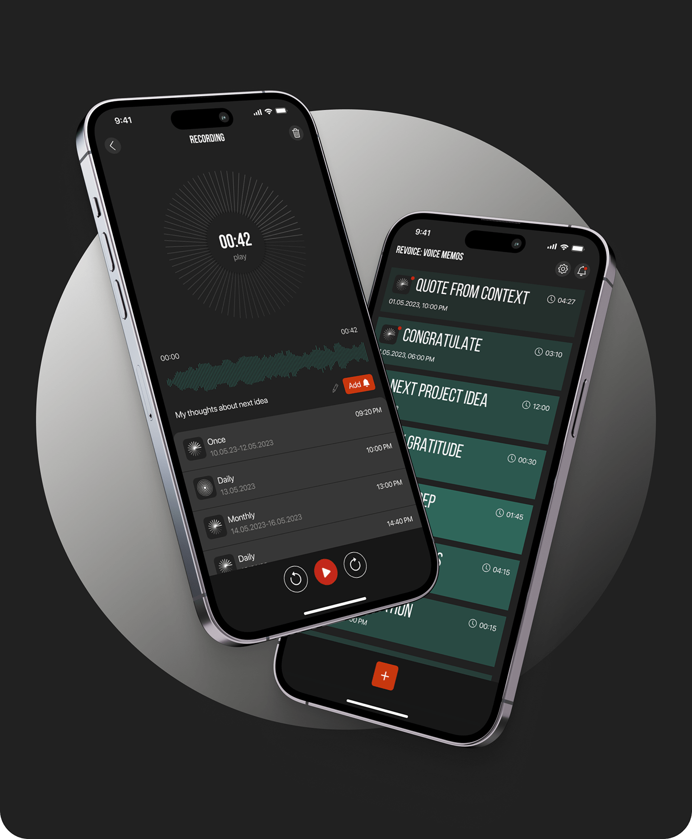 Revoice: voice memos — Изображение №6 — Интерфейсы на Dprofile
