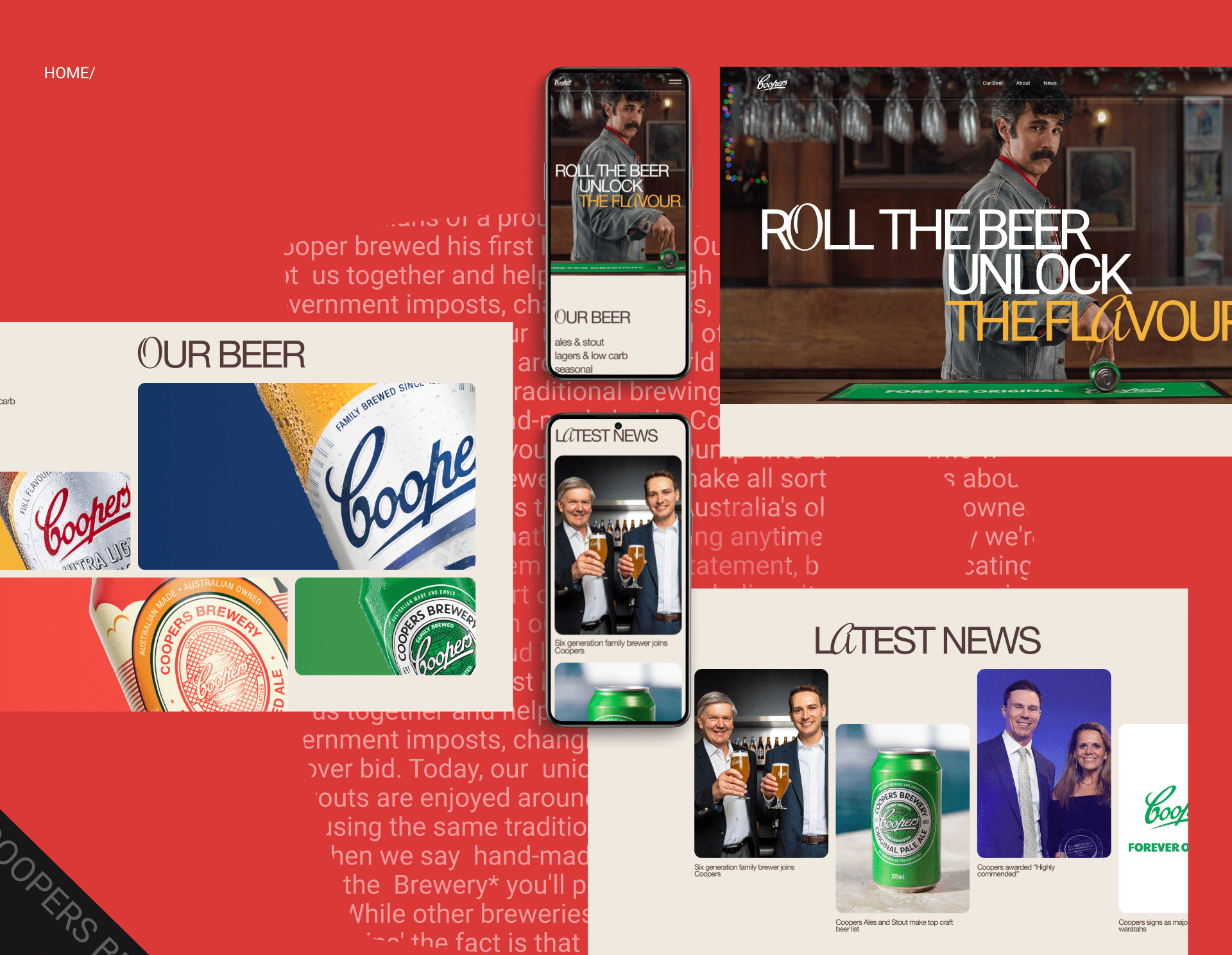 Coopers beer | Corporate website — Изображение №2 — Интерфейсы, Анимация на Dprofile