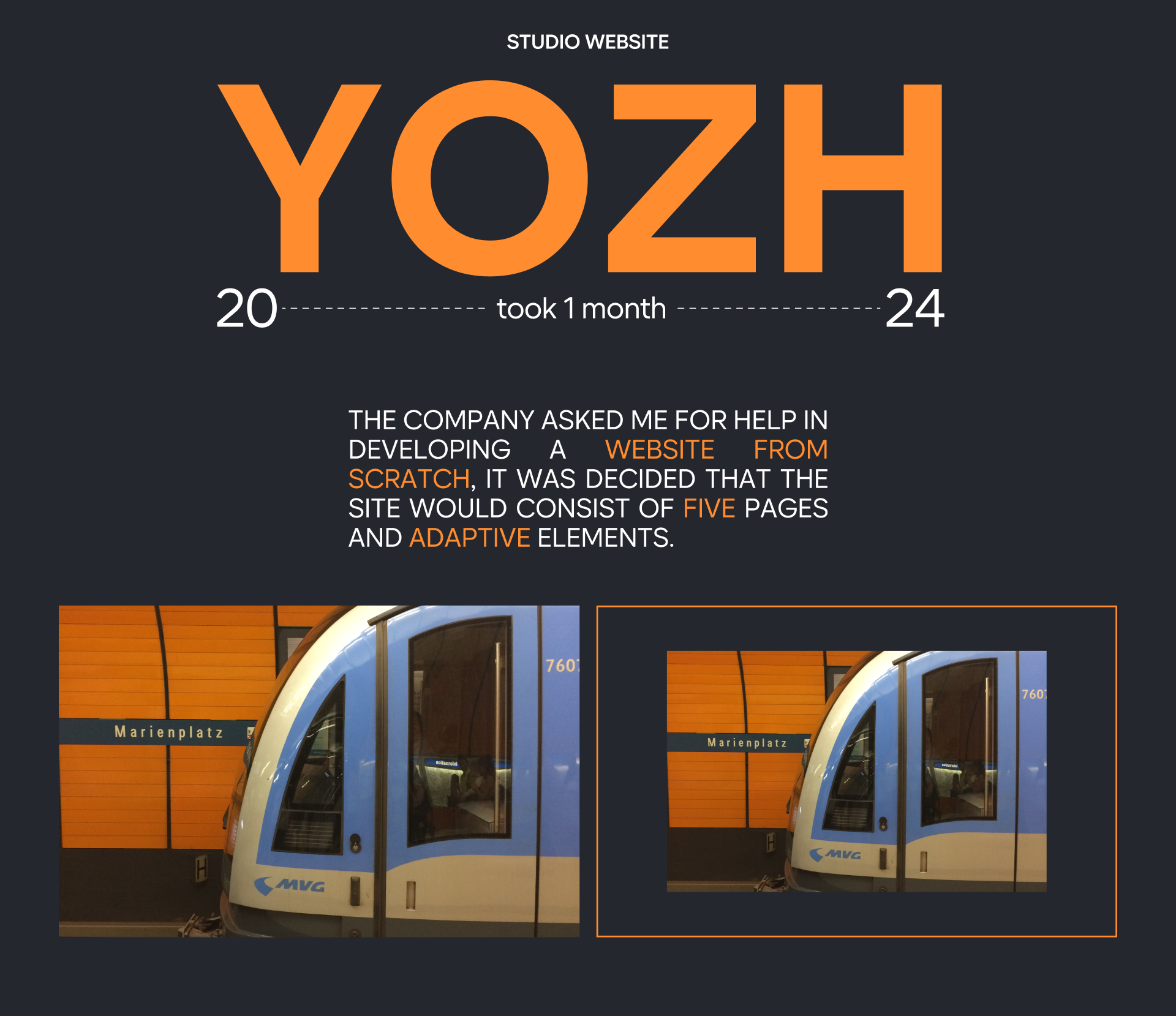 Yozh | Studio website — Изображение №1 — Интерфейсы на Dprofile