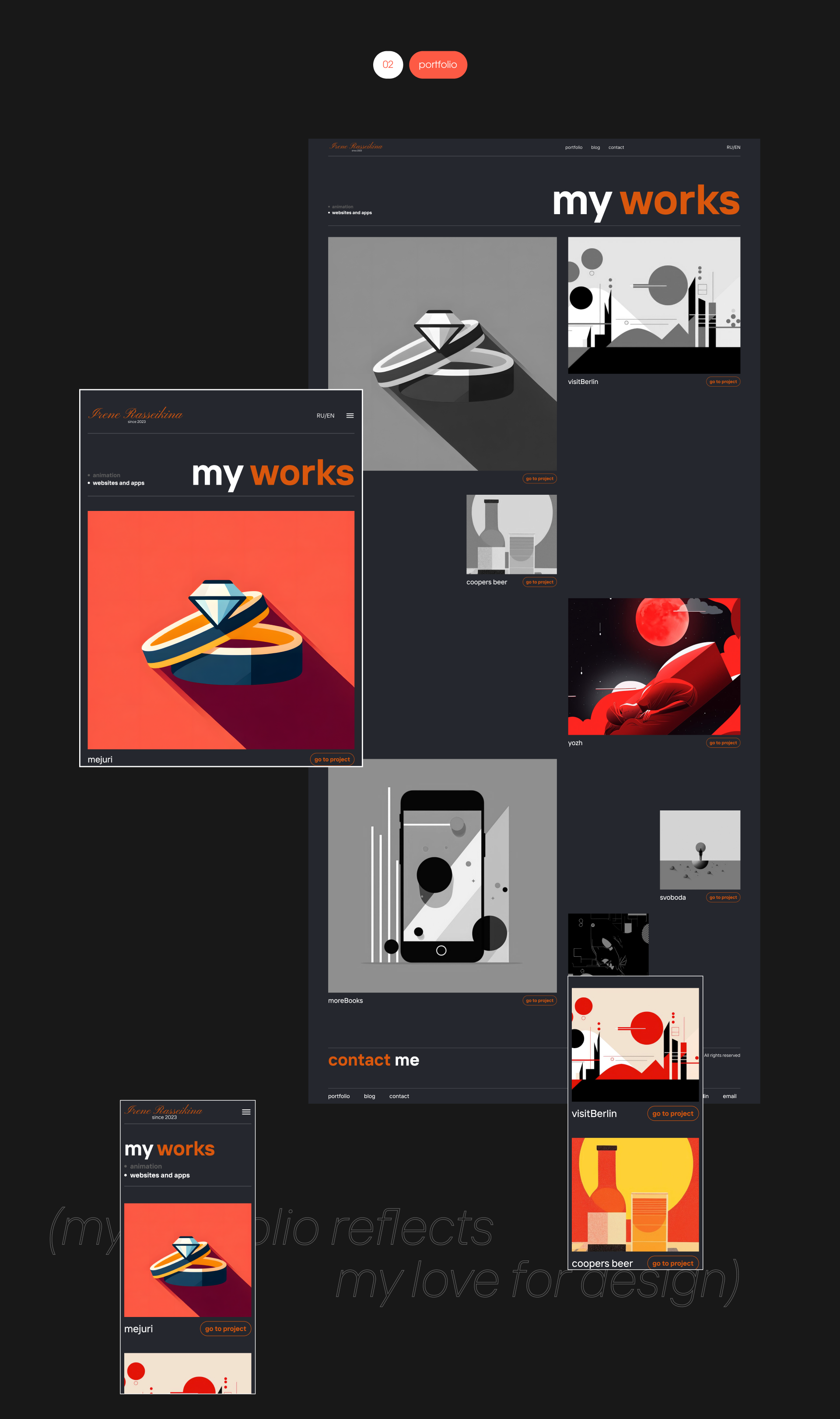Portfolio website — Изображение №5 — Интерфейсы на Dprofile
