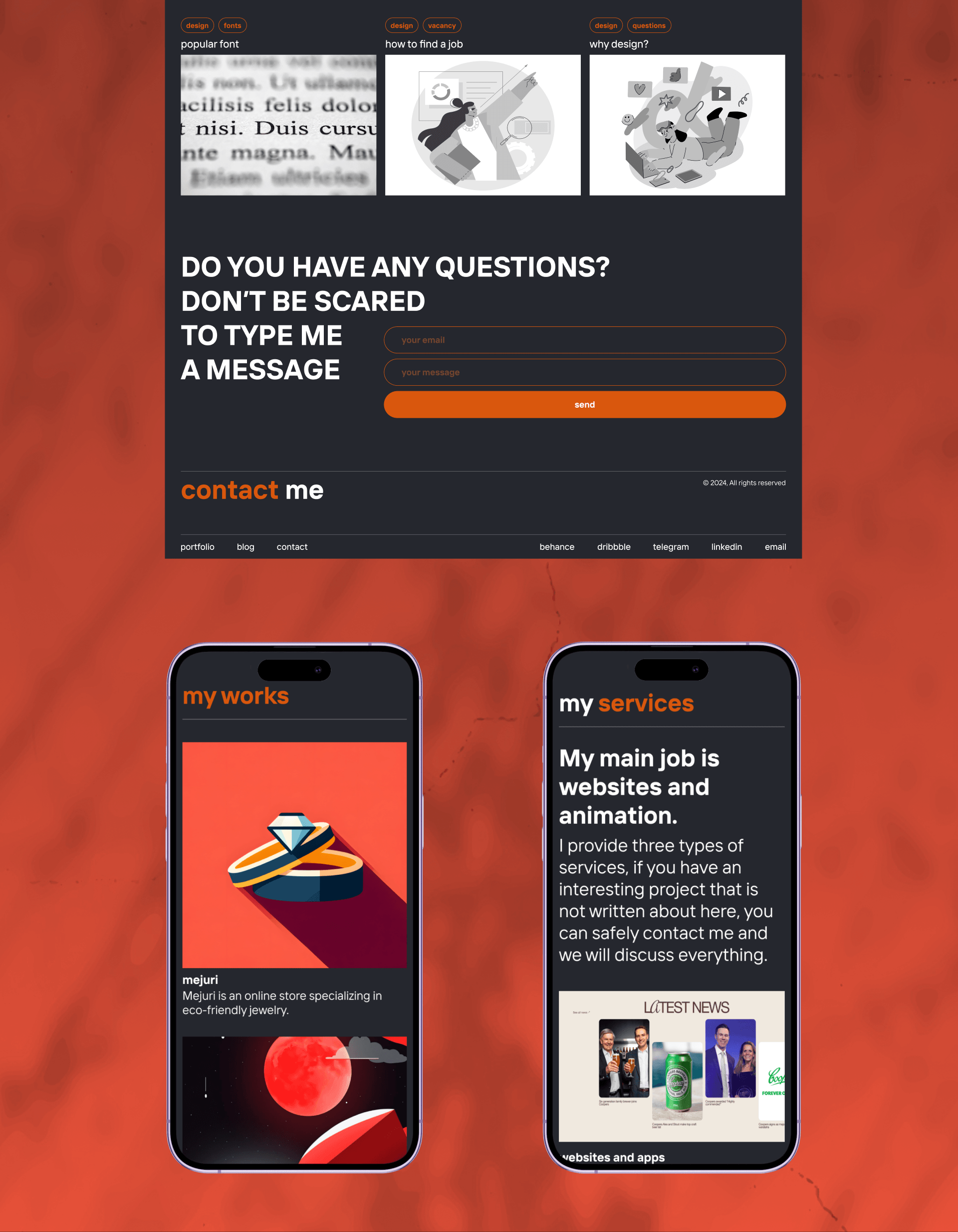 Portfolio website — Изображение №4 — Интерфейсы на Dprofile